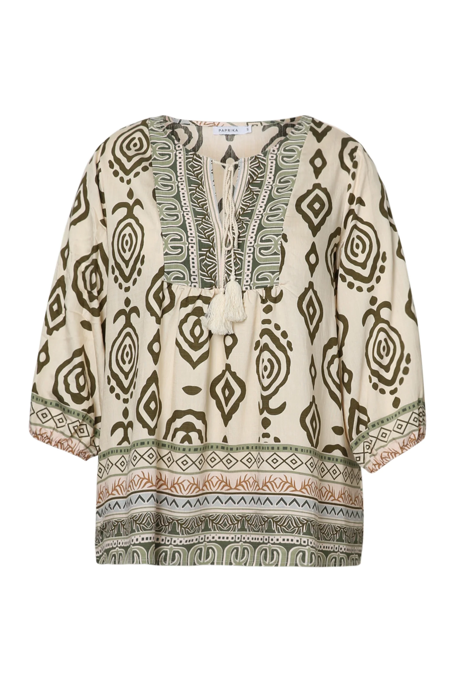 Blouse en viscose imprimé ethnique - Image 10