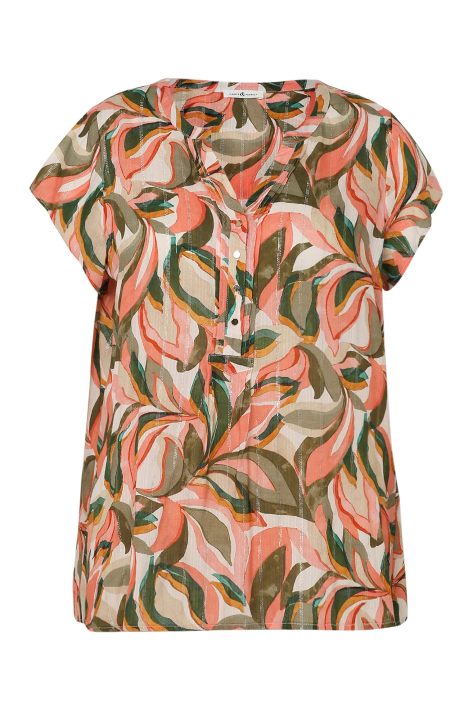 Blouse en viscose imprimé feuillage - Image 10