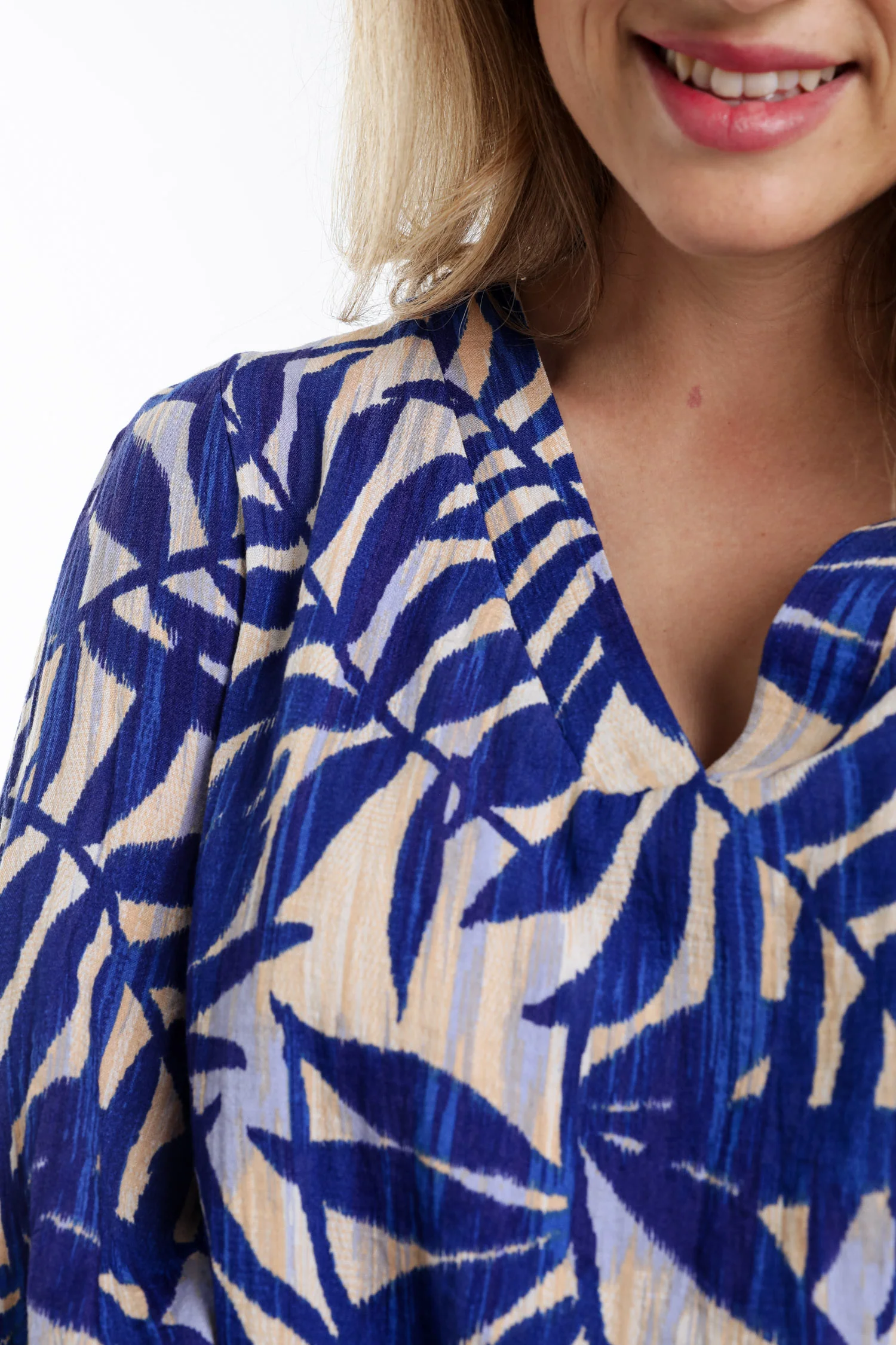 Blouse en viscose imprimé feuillage - Image 16