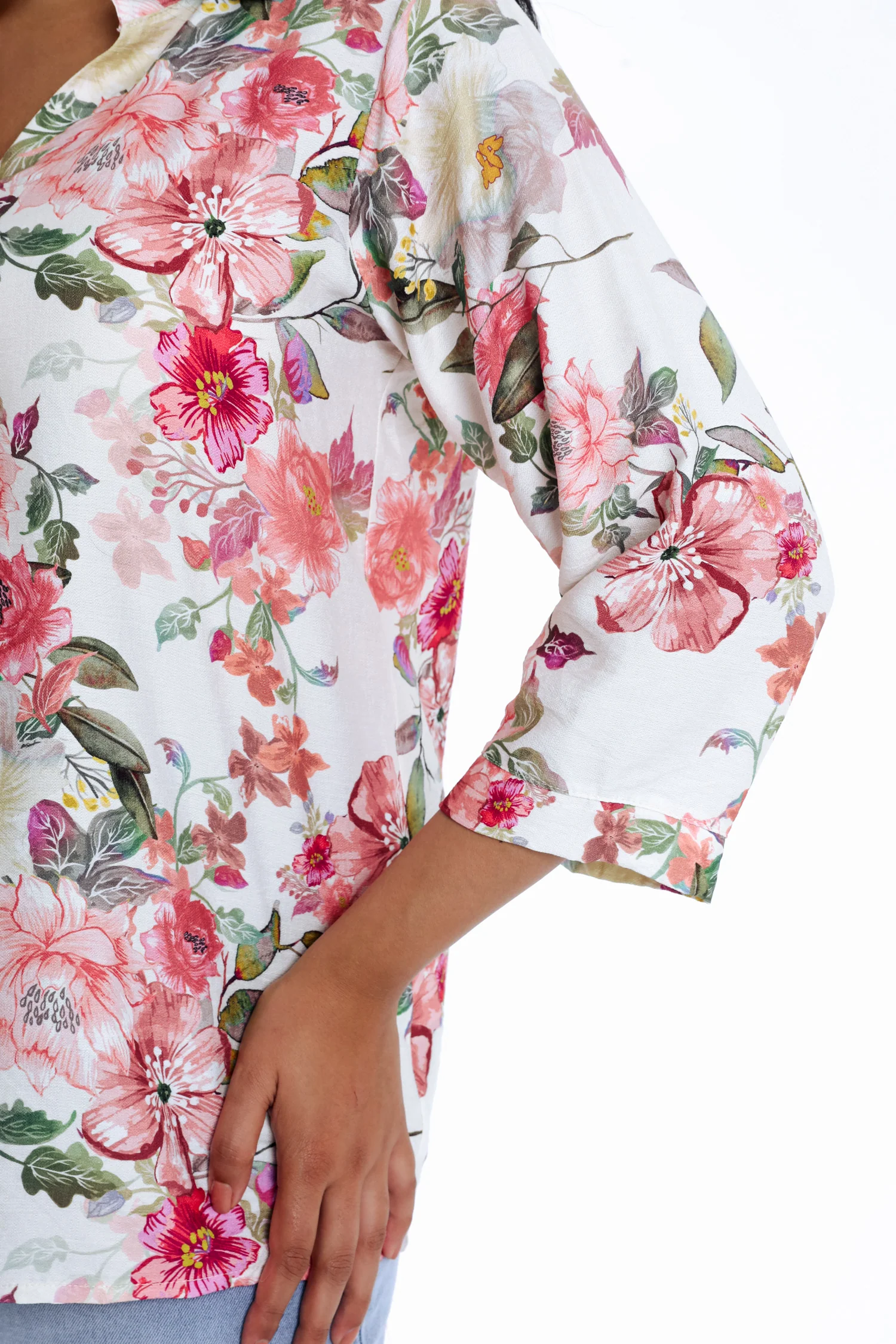 Blouse en viscose imprimé fleuri - Image 4