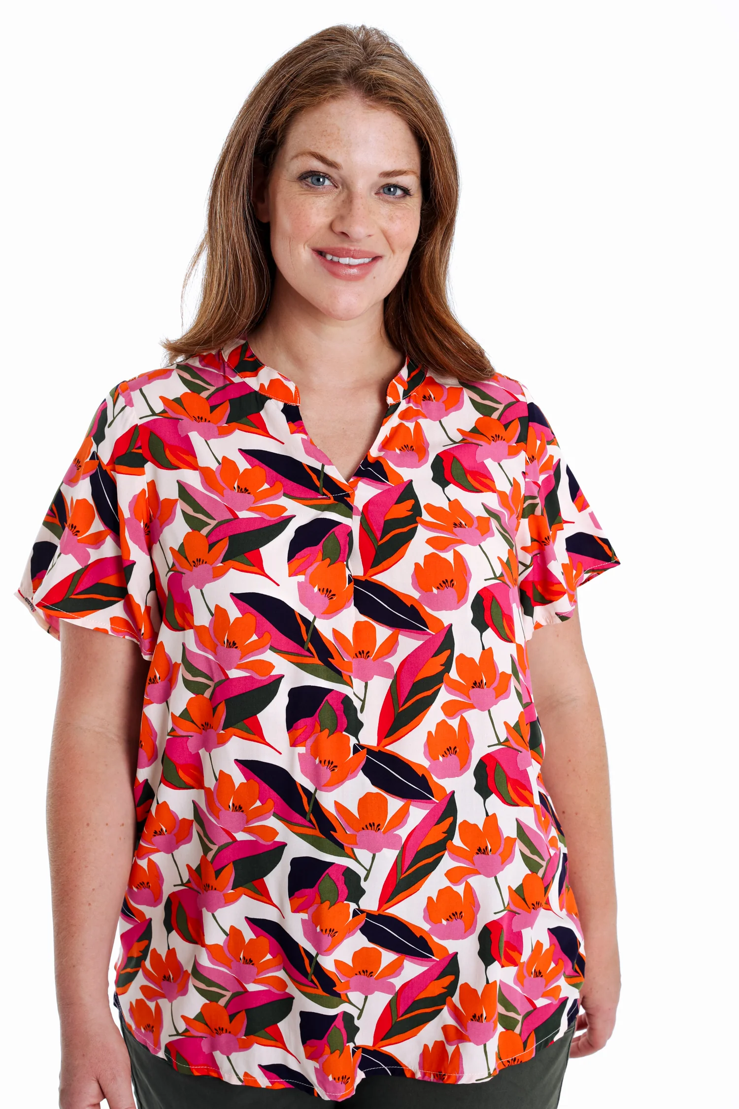 Blouse en viscose imprimé fleurs
