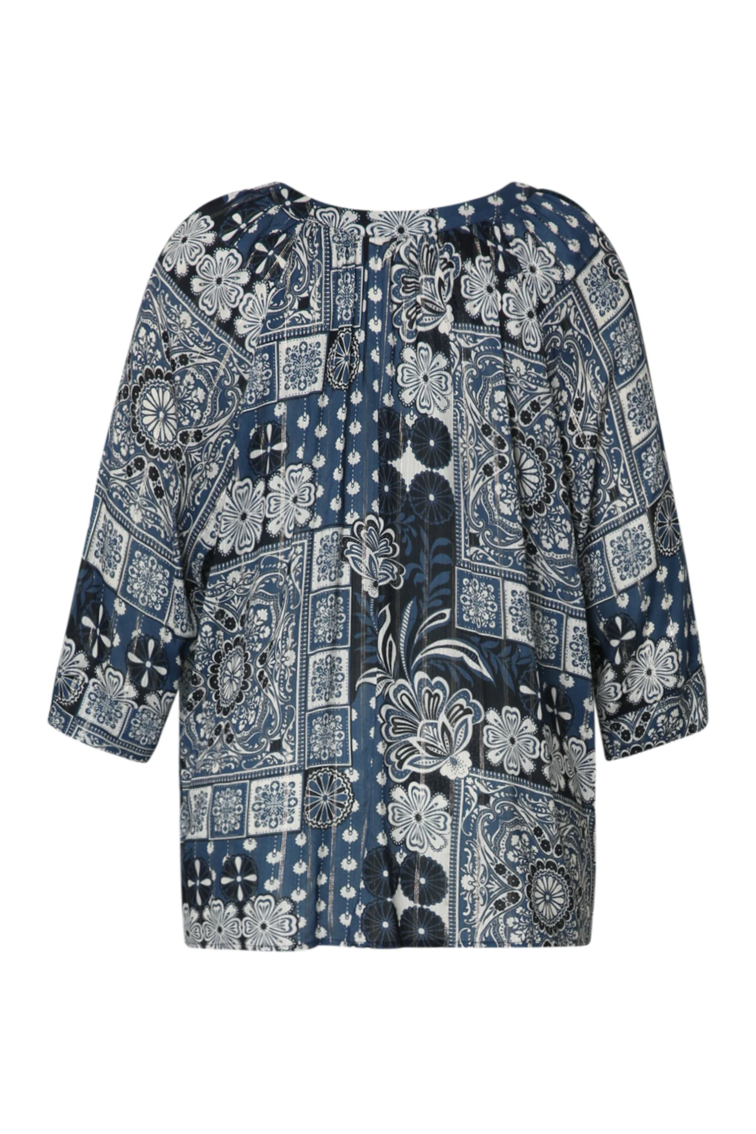 Blouse en viscose imprimé floral avec lurex - Image 11