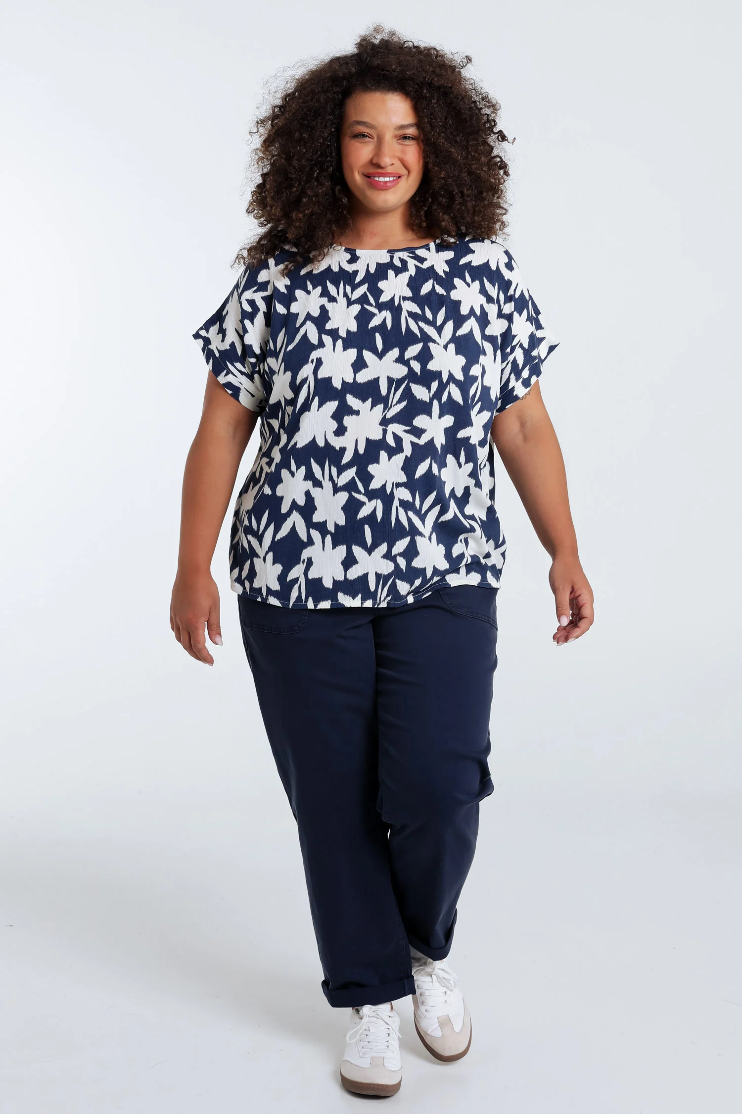 Blouse en viscose imprimé floral bicolore - Image 9