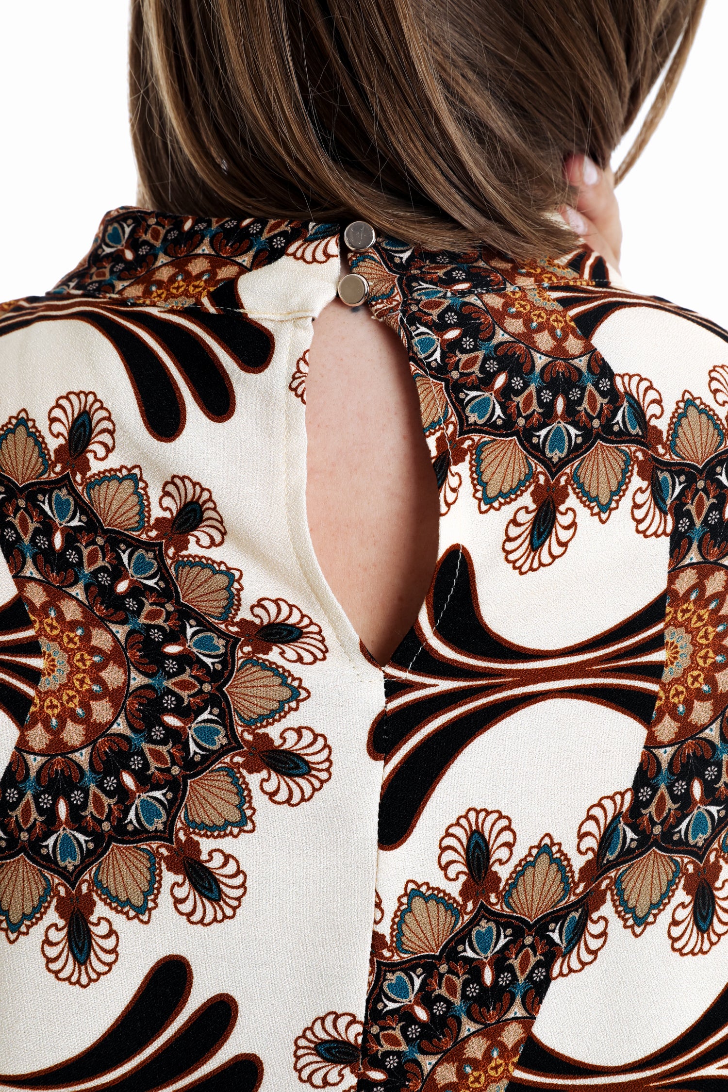 Blouse en viscose imprimé graphique - Image 4