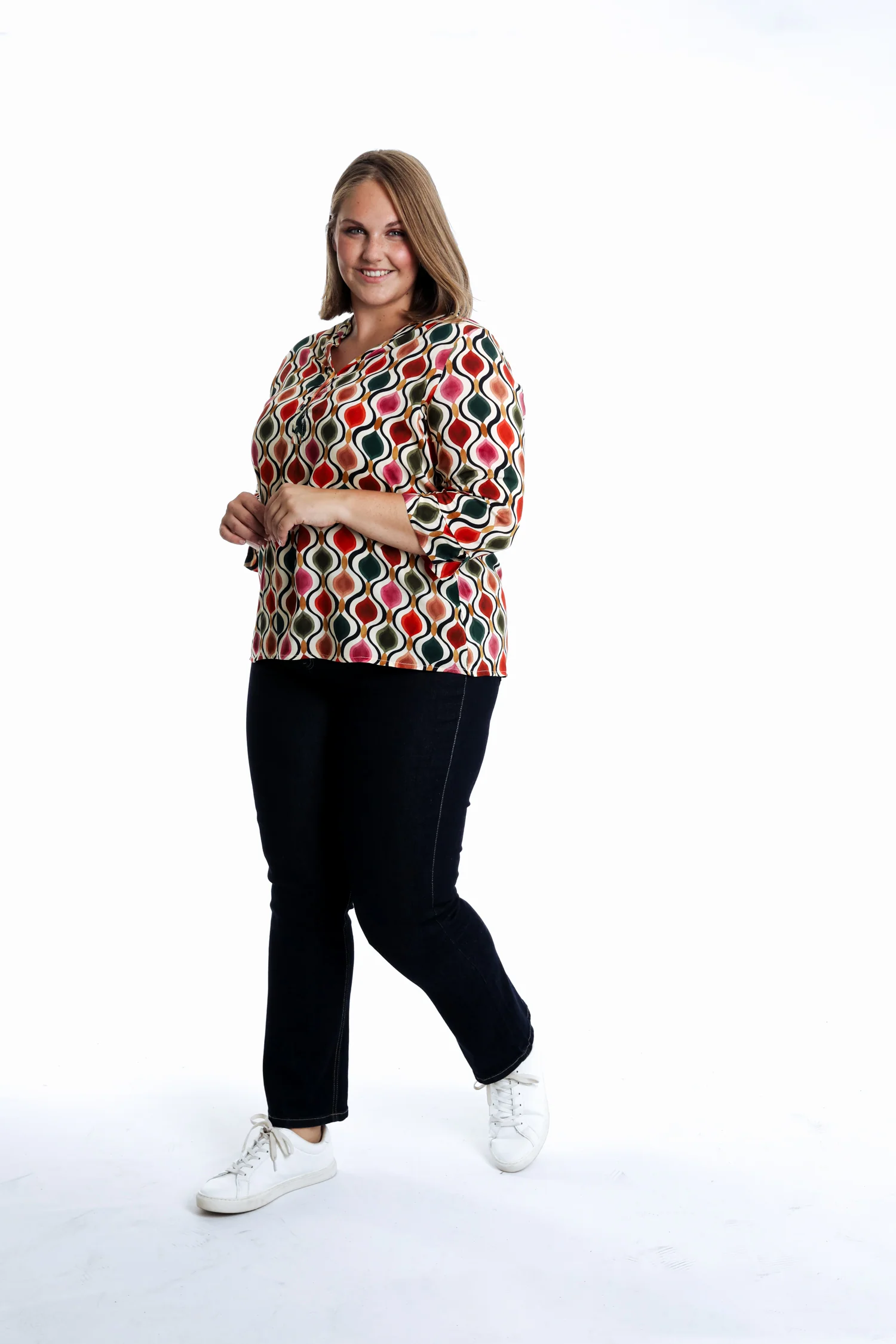 Blouse en viscose imprimé graphique - Image 7