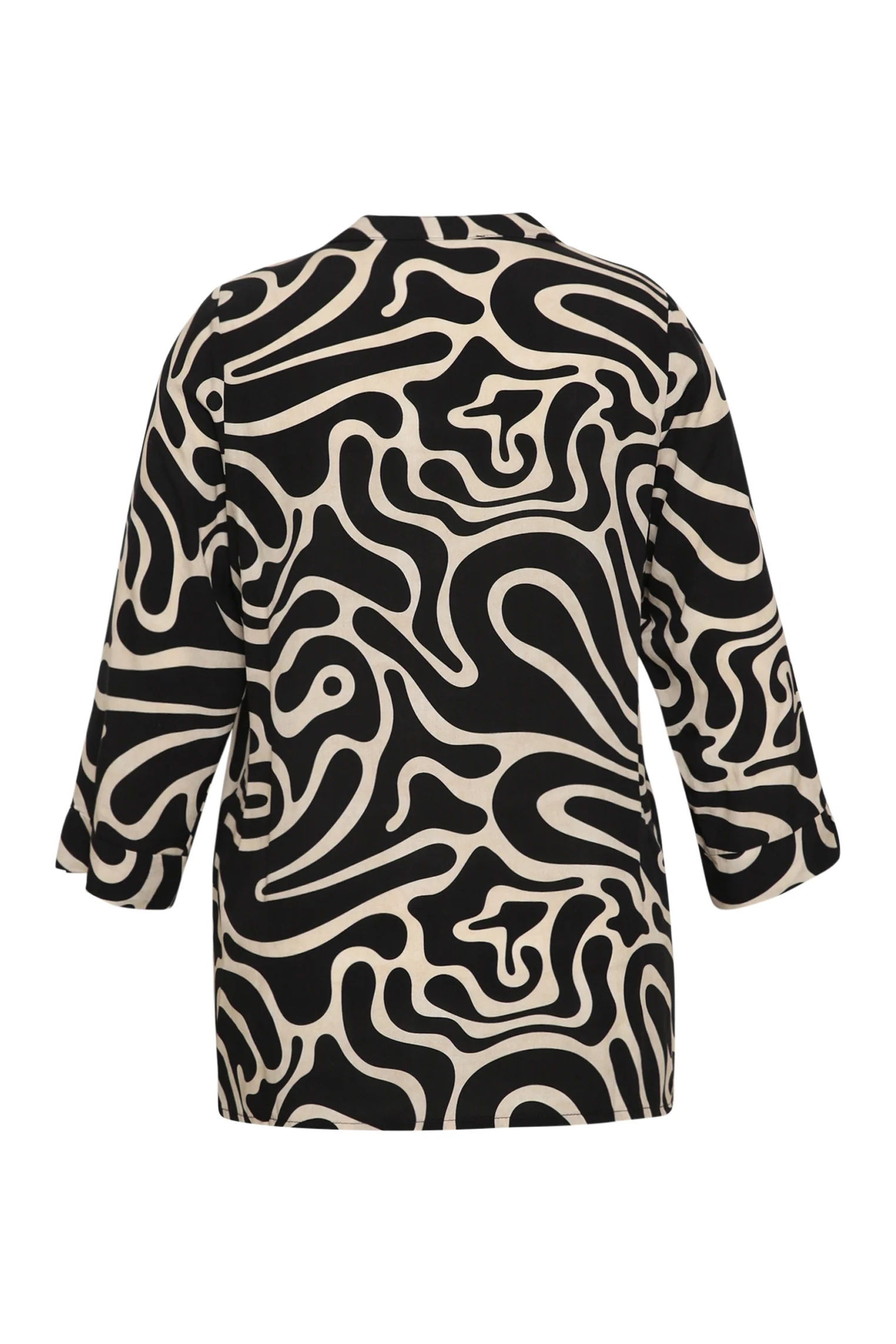 Blouse en viscose imprimé graphique bicolore - Image 11