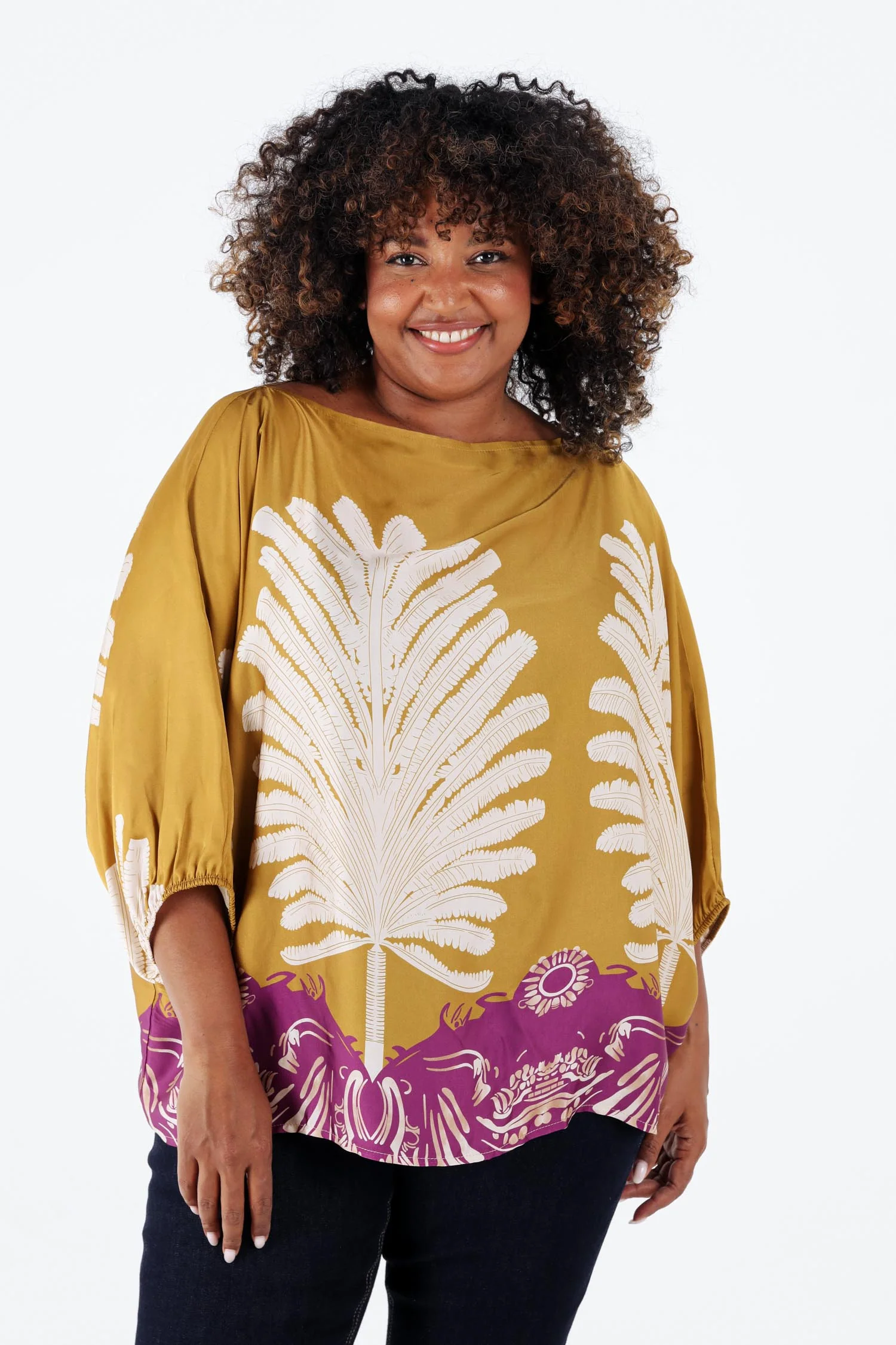Blouse en viscose imprimé palmes - Image 12