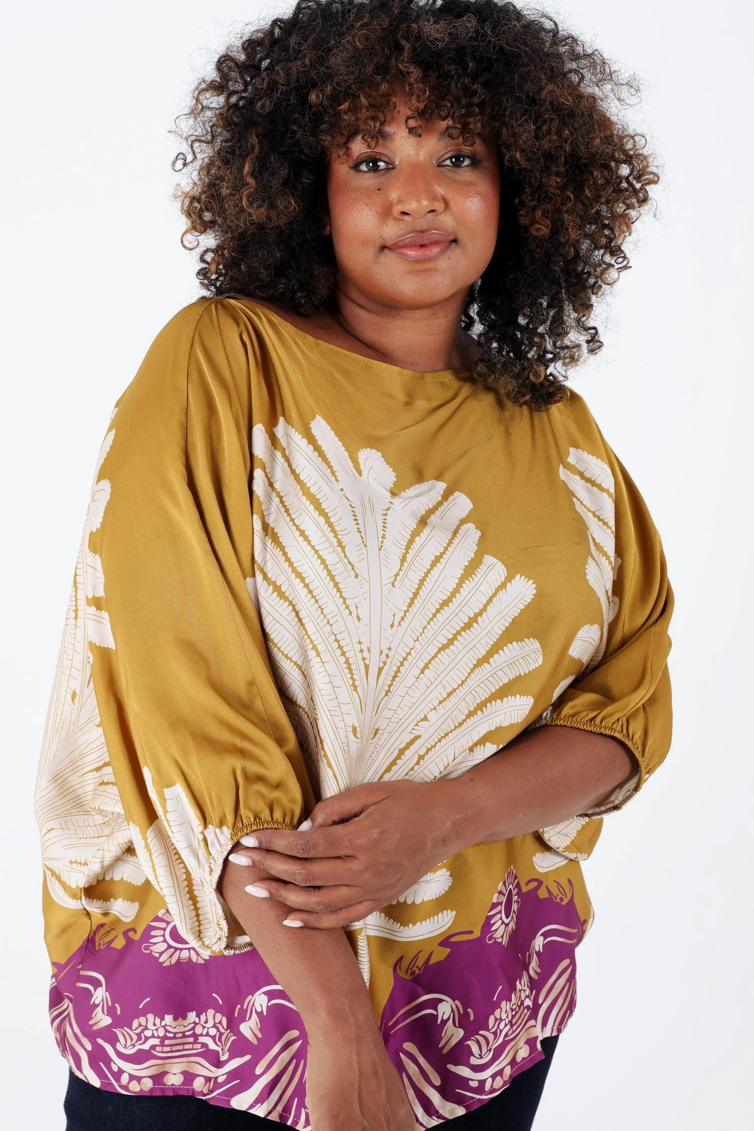Blouse en viscose imprimé palmes - Image 16