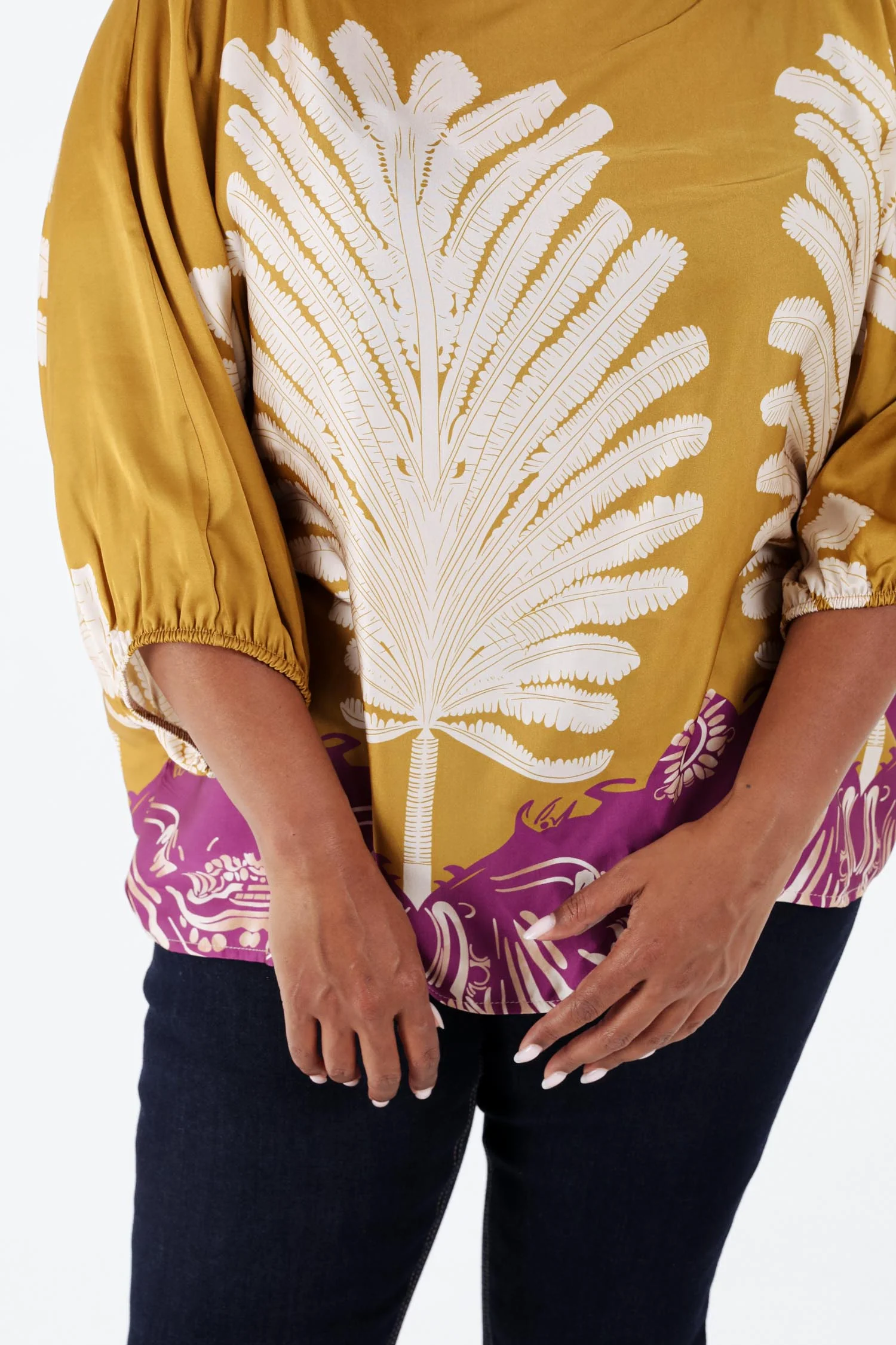 Blouse en viscose imprimé palmes - Image 17
