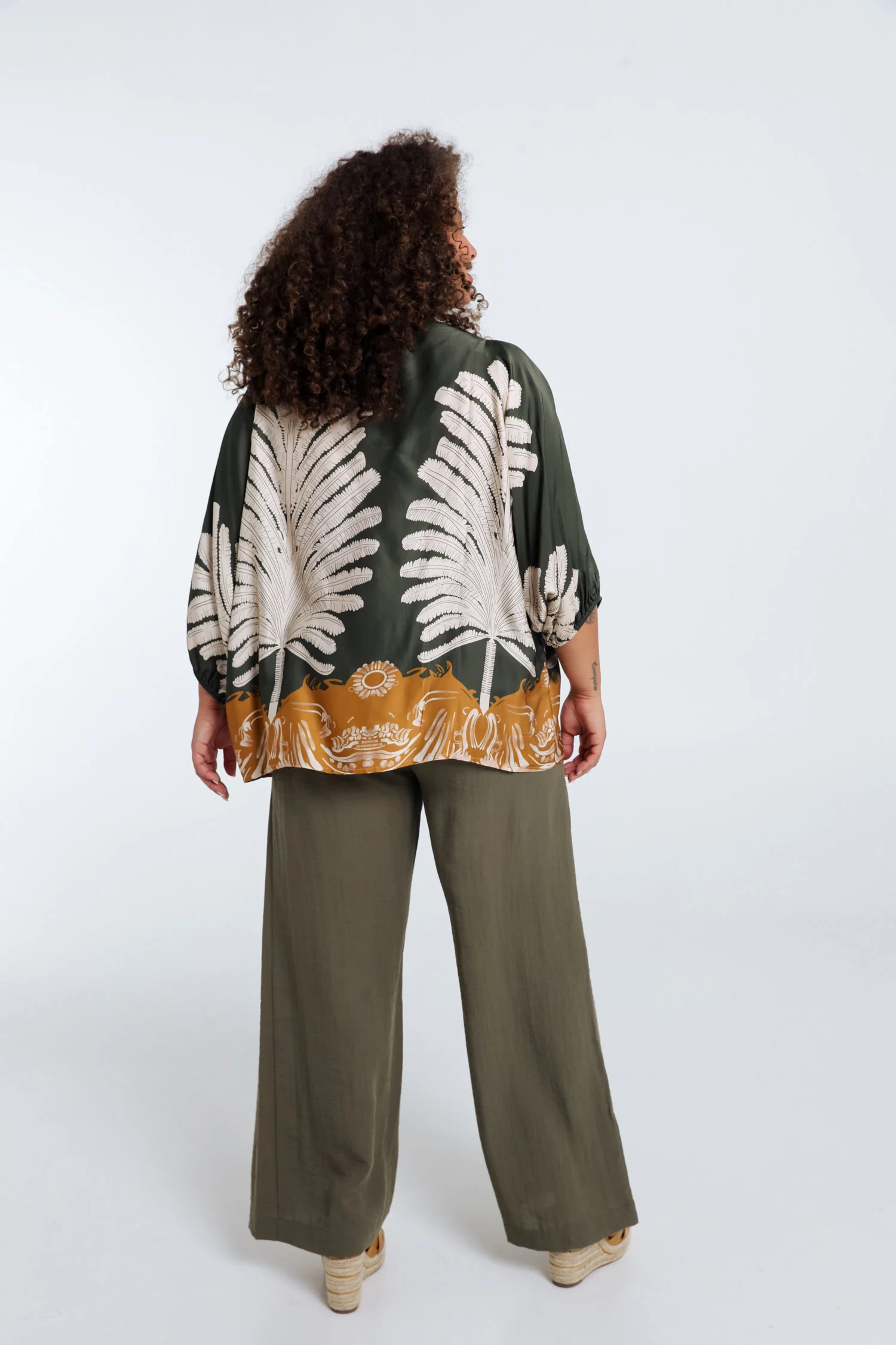 Blouse en viscose imprimé palmes - Image 2