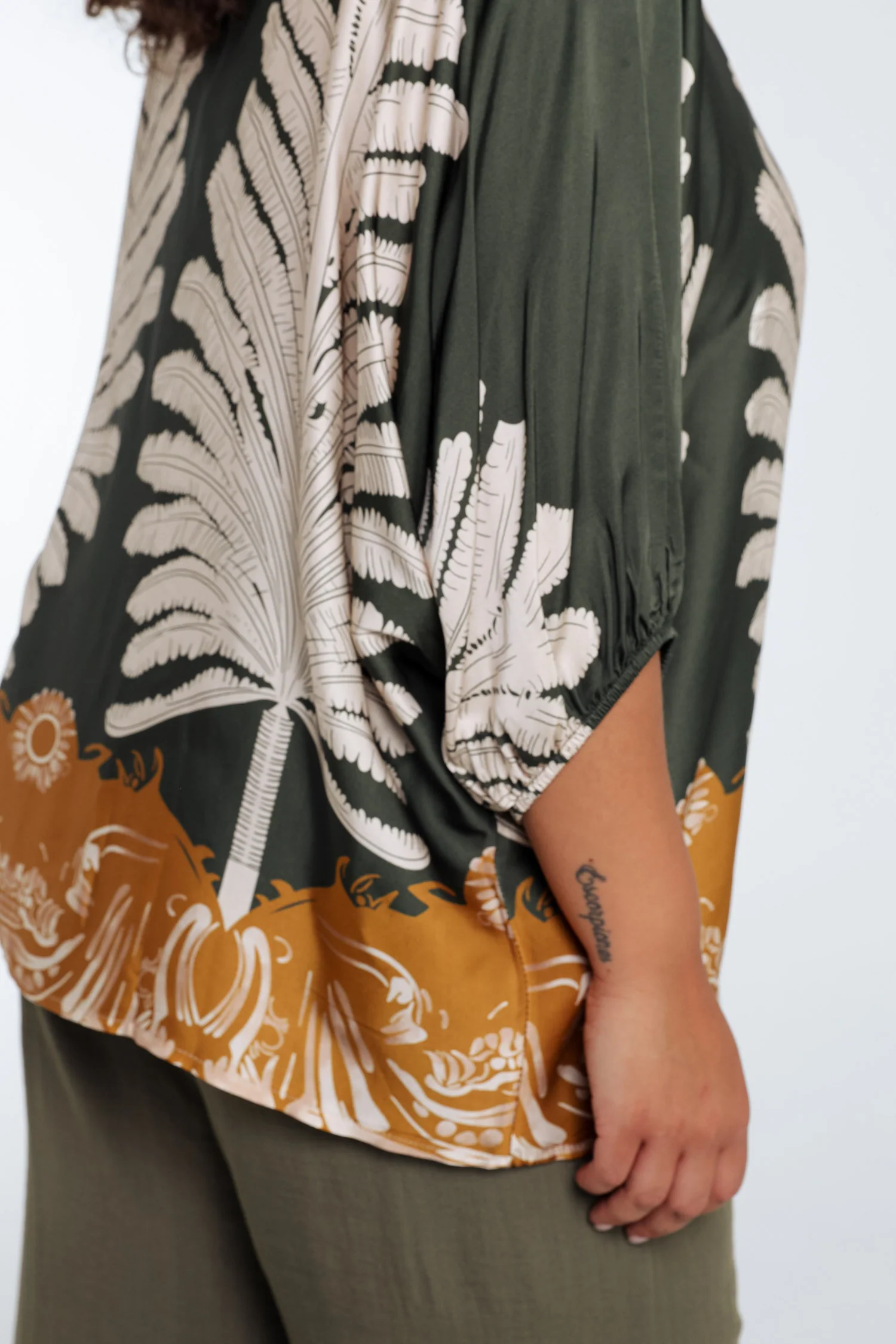 Blouse en viscose imprimé palmes - Image 4