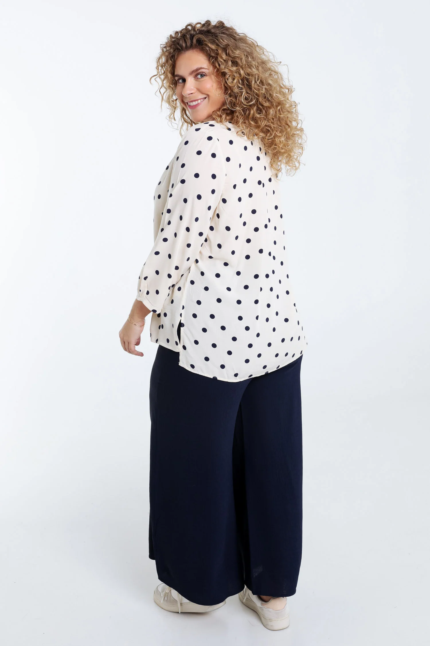 Blouse en viscose imprimé pois - Image 2