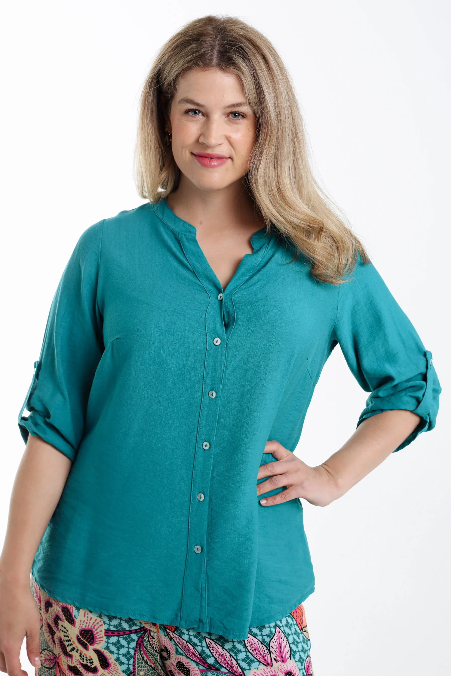 Blouse en viscose uni - Image 12