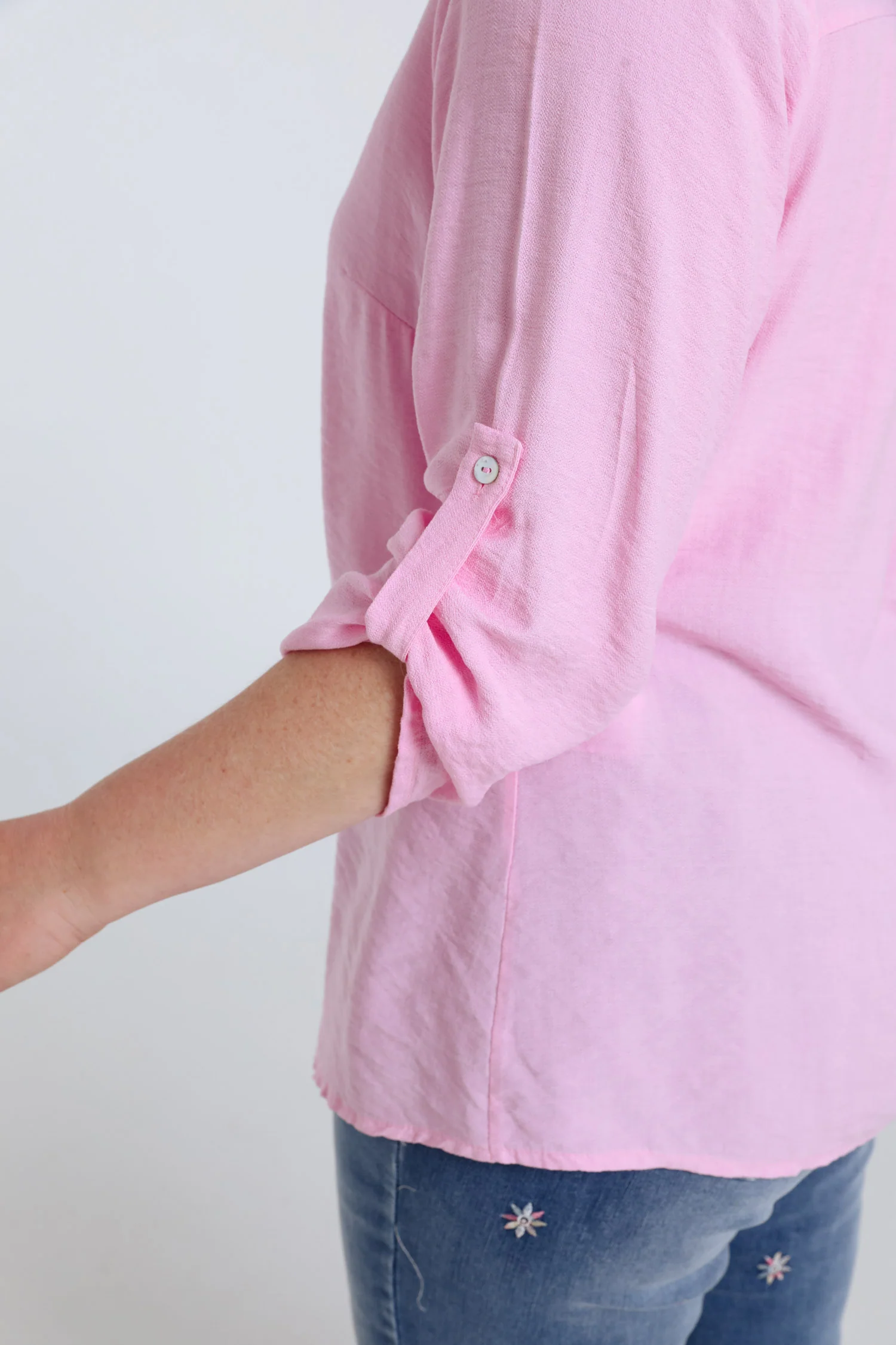 Blouse en viscose uni - Image 3