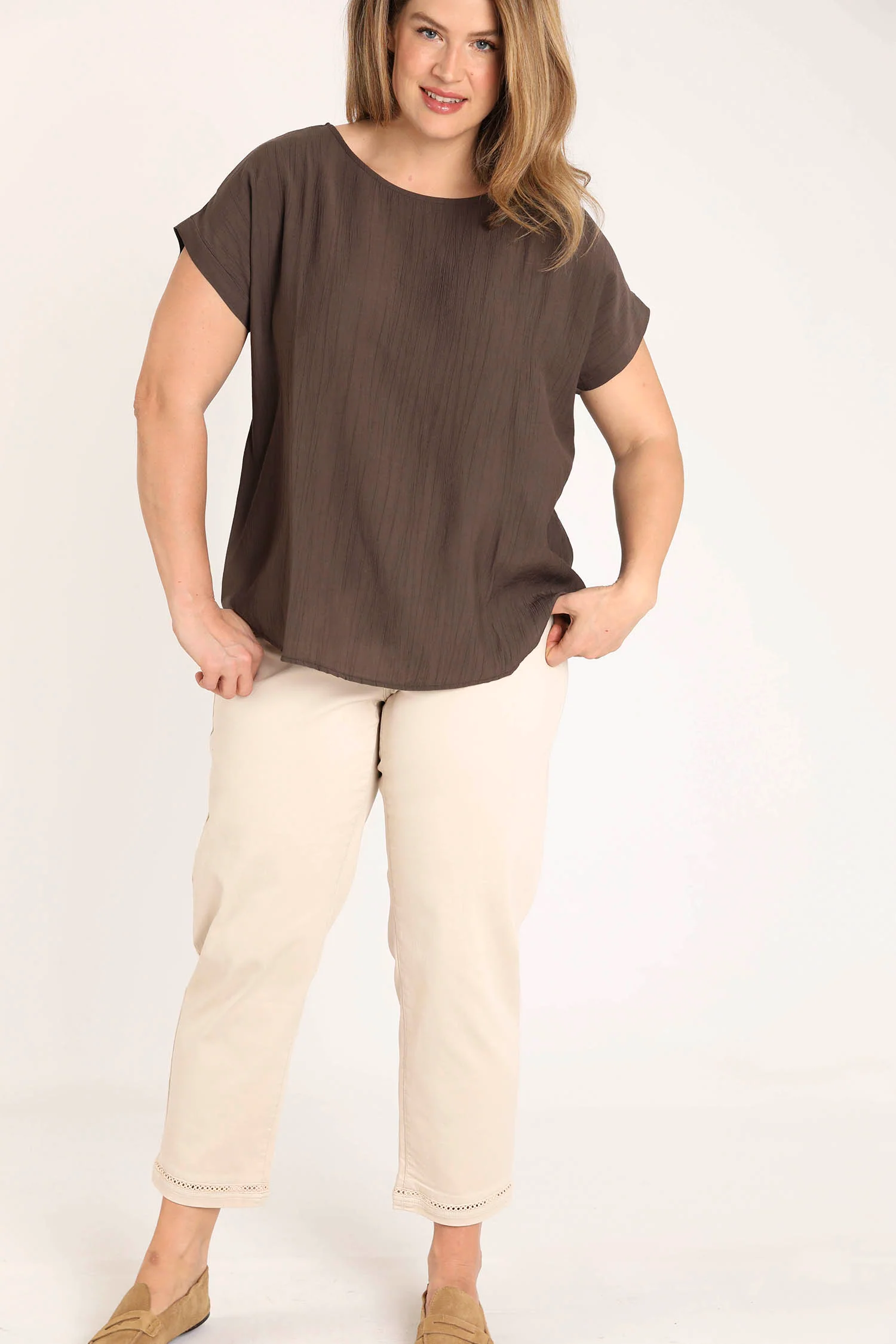Blouse en viscose unie - Image 8