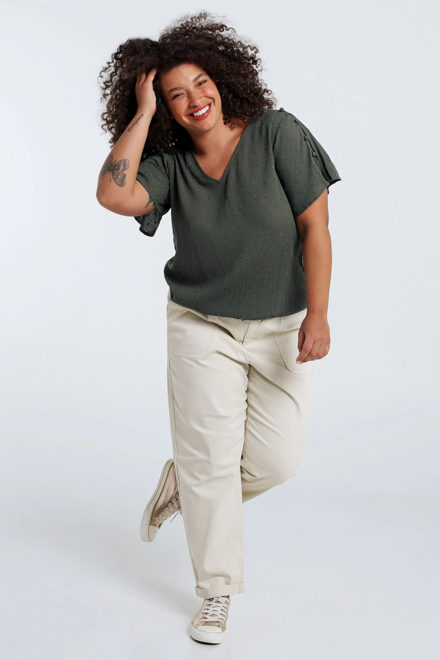 Blouse en viscose unie - Image 19