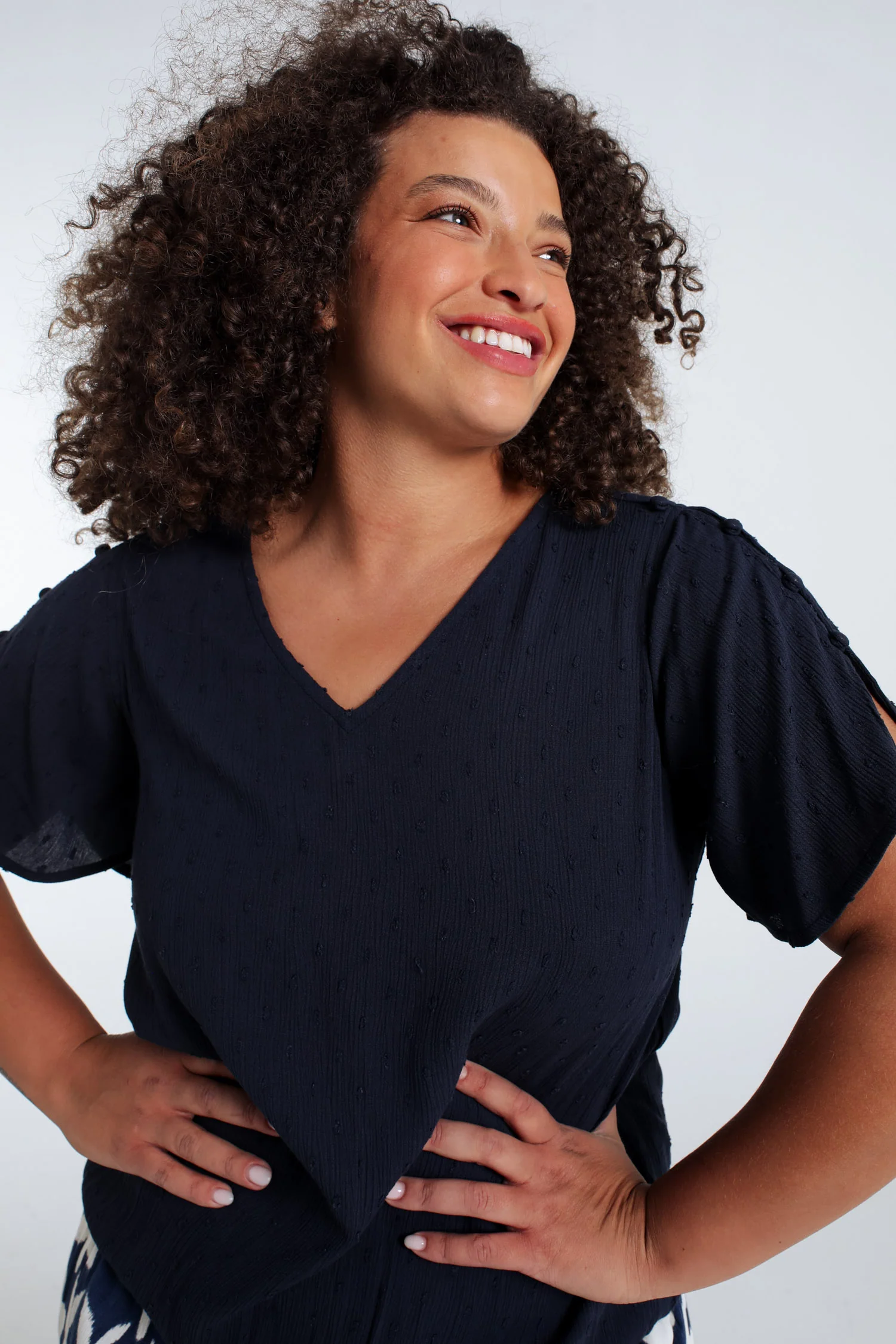 Blouse en viscose unie - Image 3