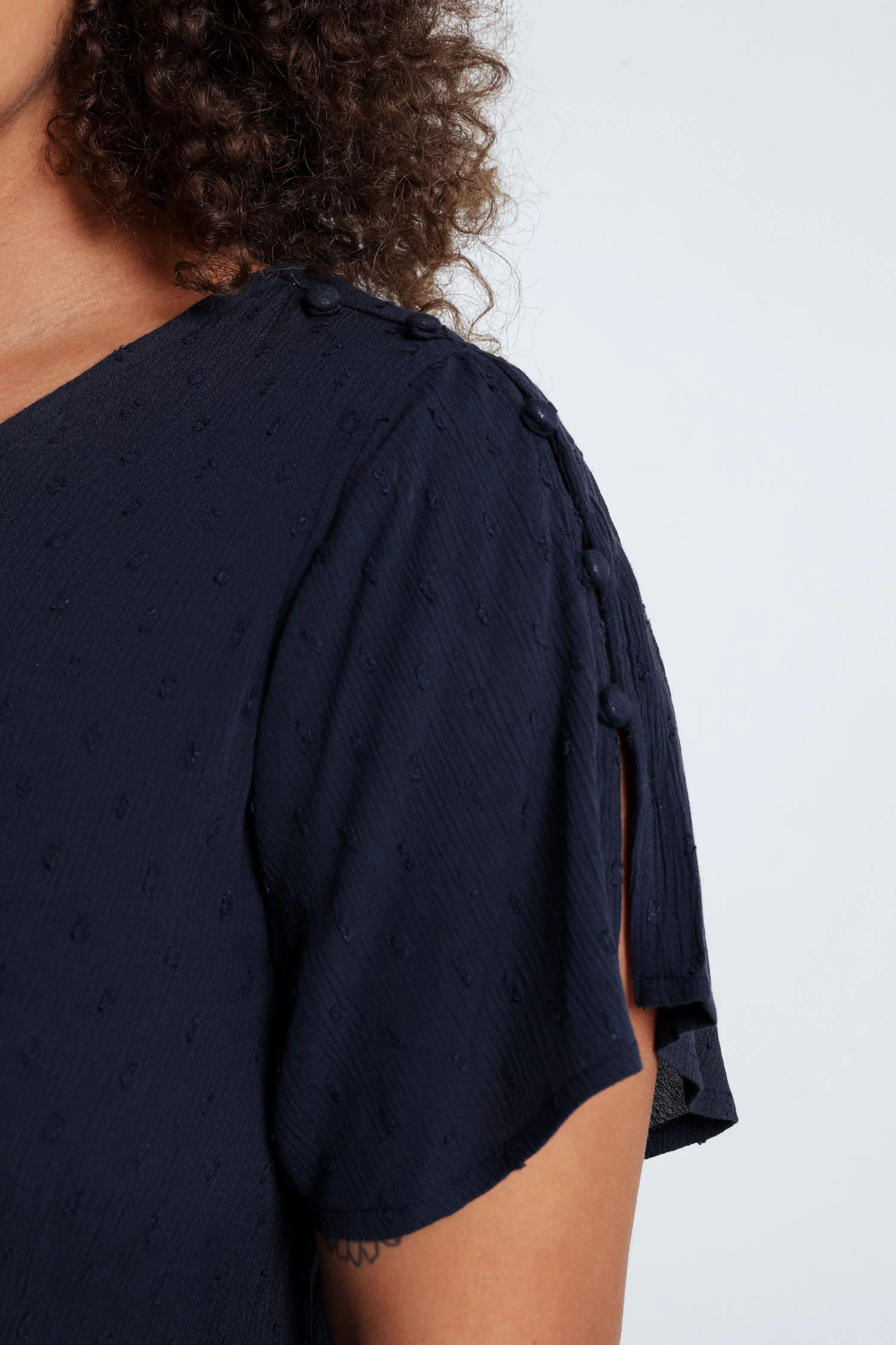 Blouse en viscose unie - Image 4