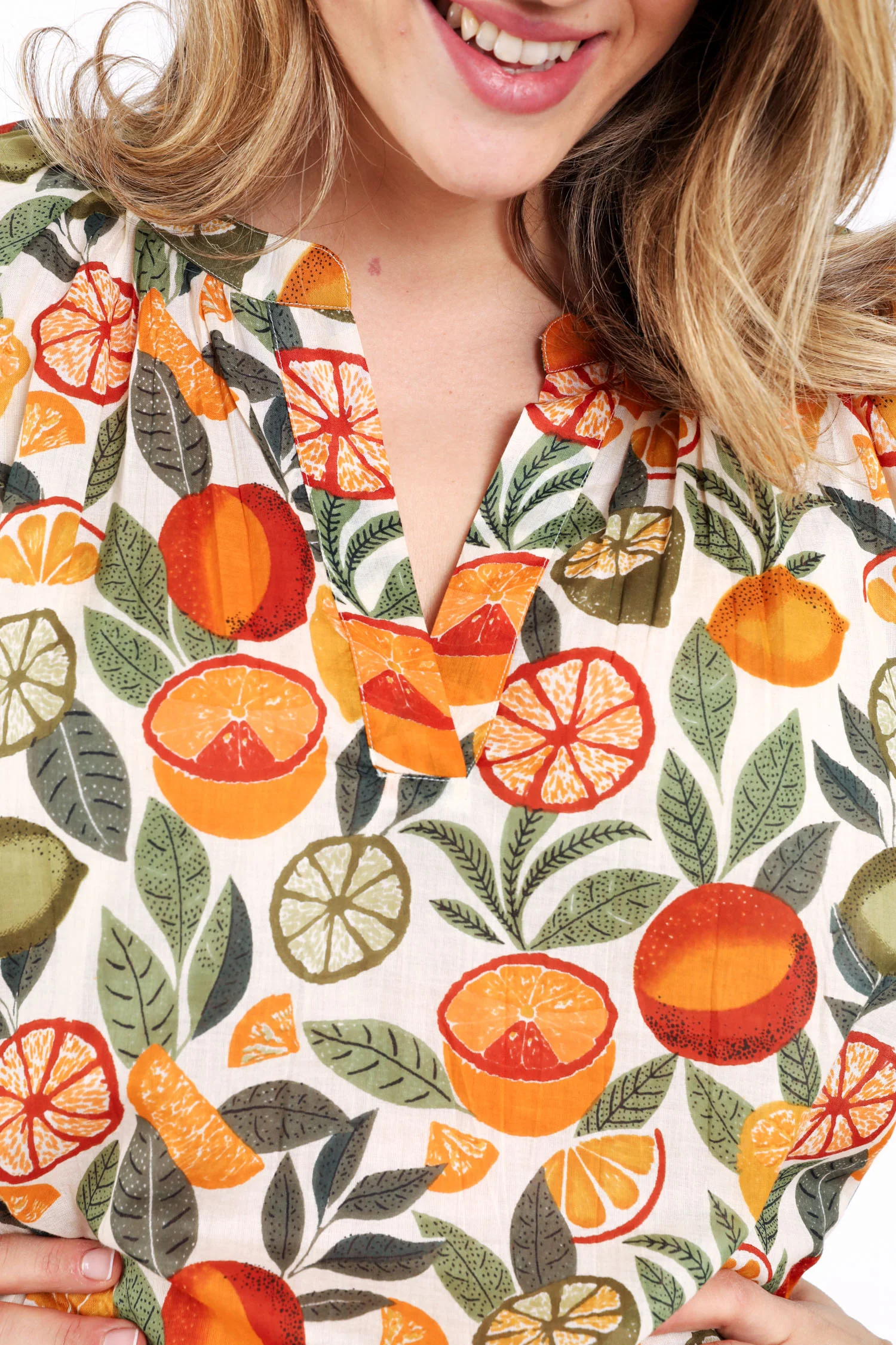 Blouse imprimé agrumes - Image 4