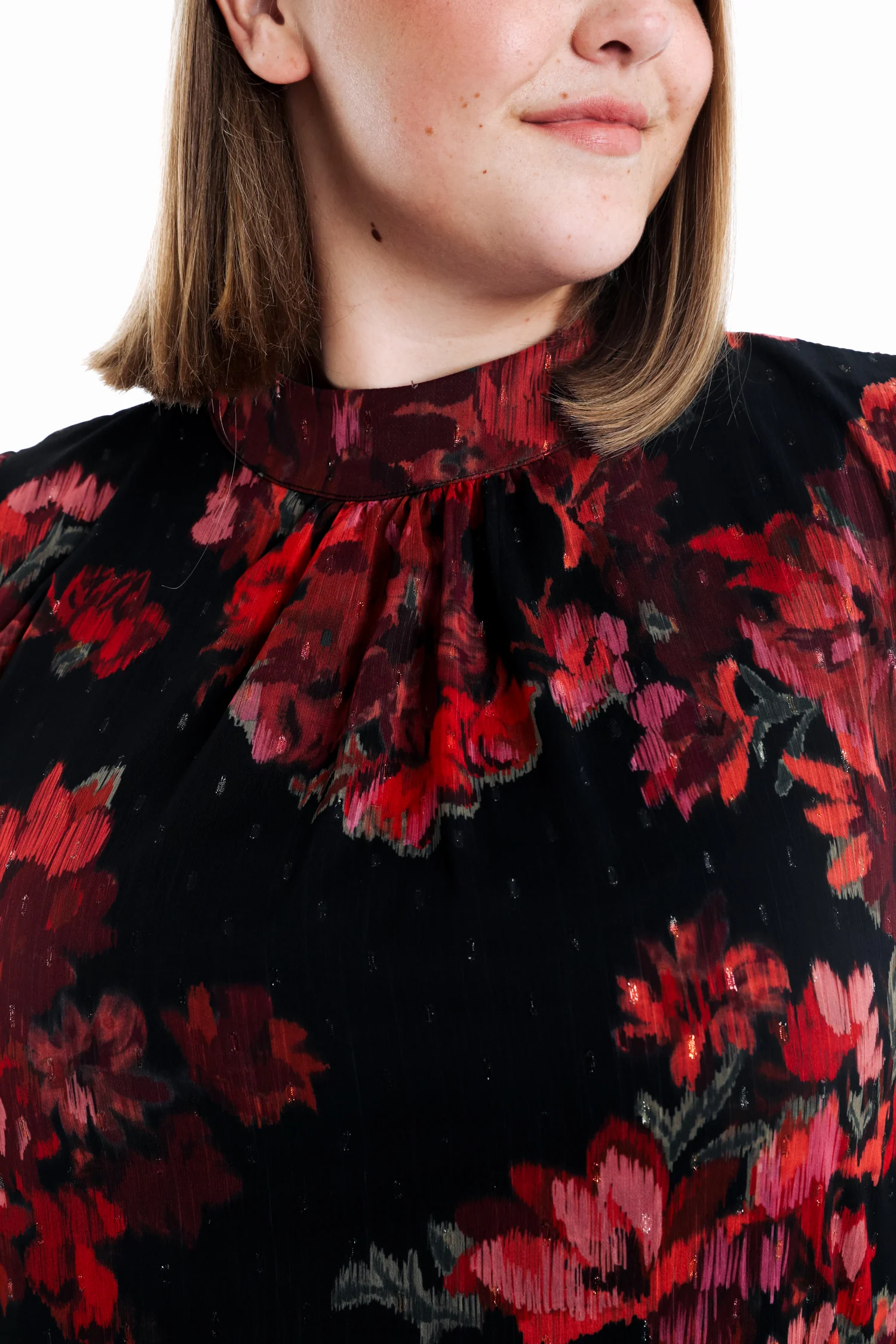 Blouse imprimé fleurs floues - Image 5