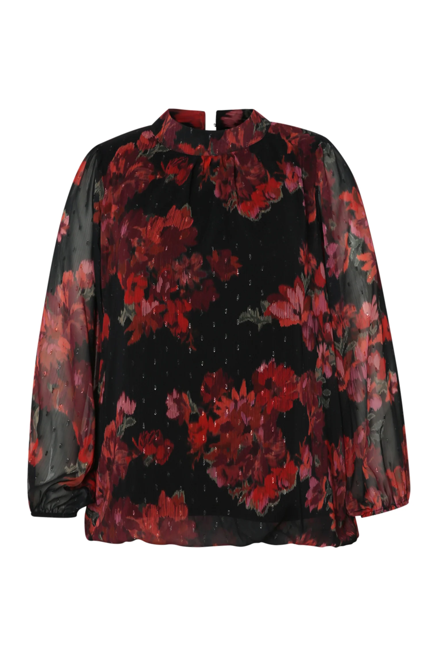 Blouse imprimé fleurs floues - Image 9