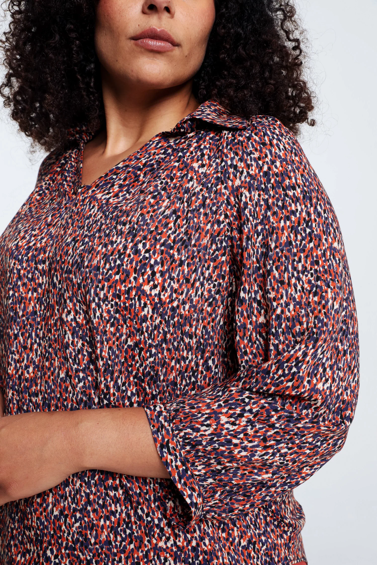 Blouse imprimé peau de bête en viscose - Image 4
