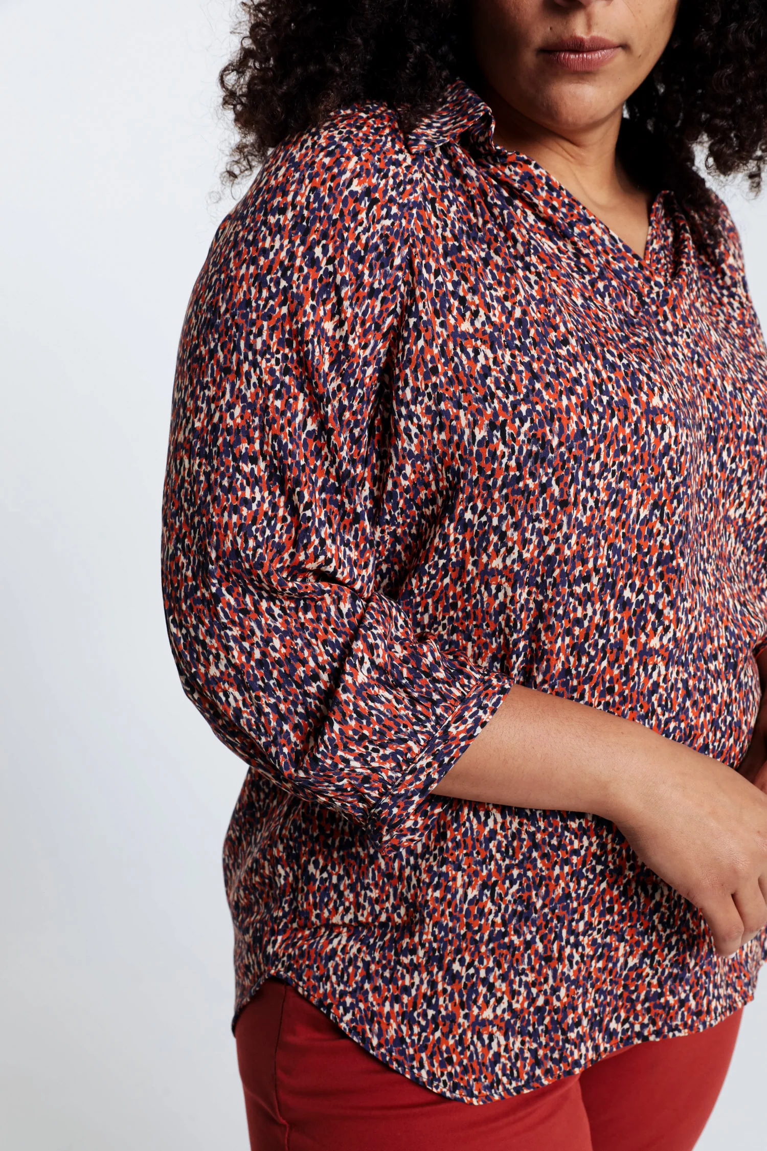 Blouse imprimé peau de bête en viscose - Image 5