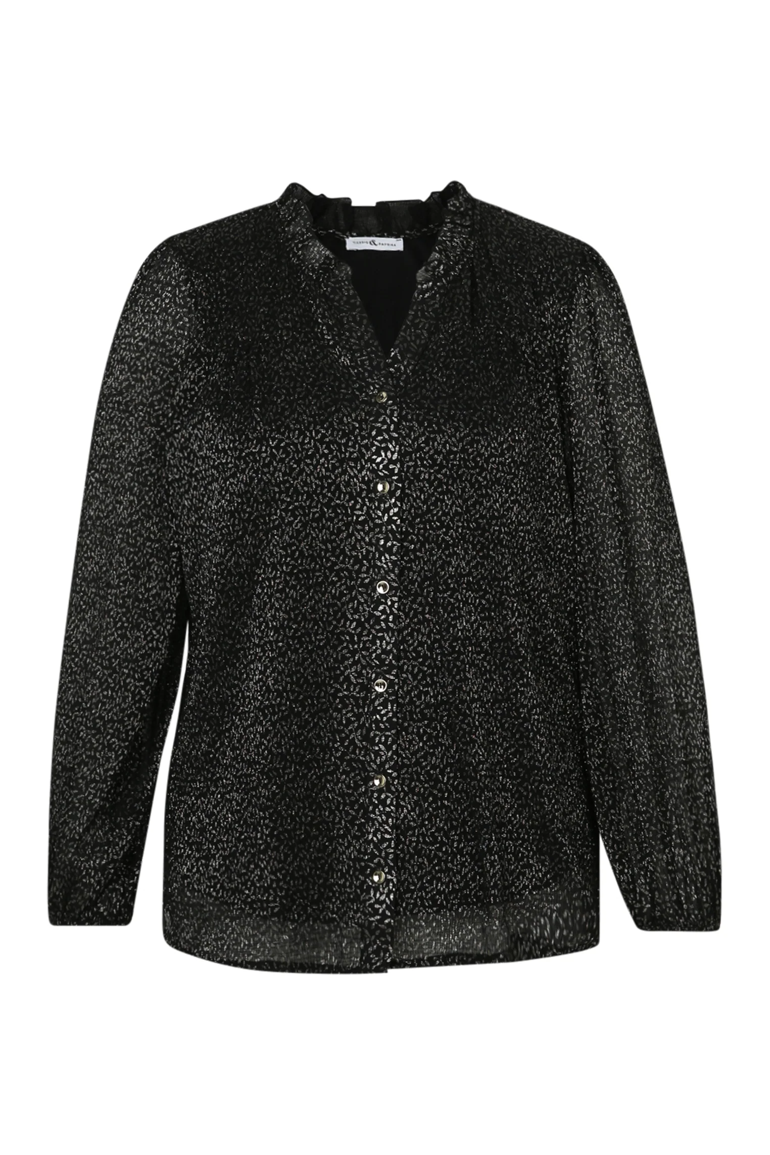 Blouse imprimé pois avec foil - Image 10