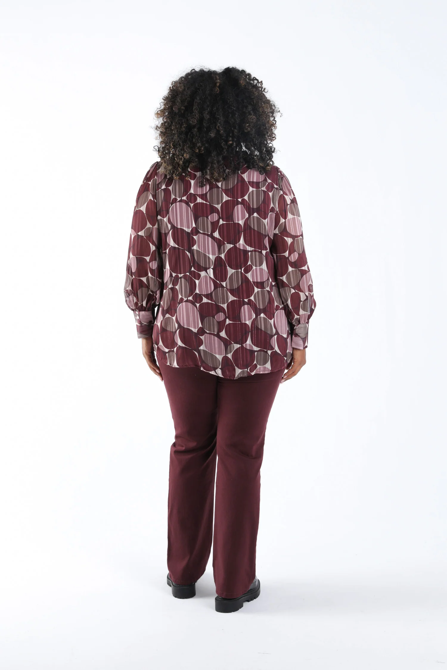 Blouse imprimé ronds avec foil - Image 2