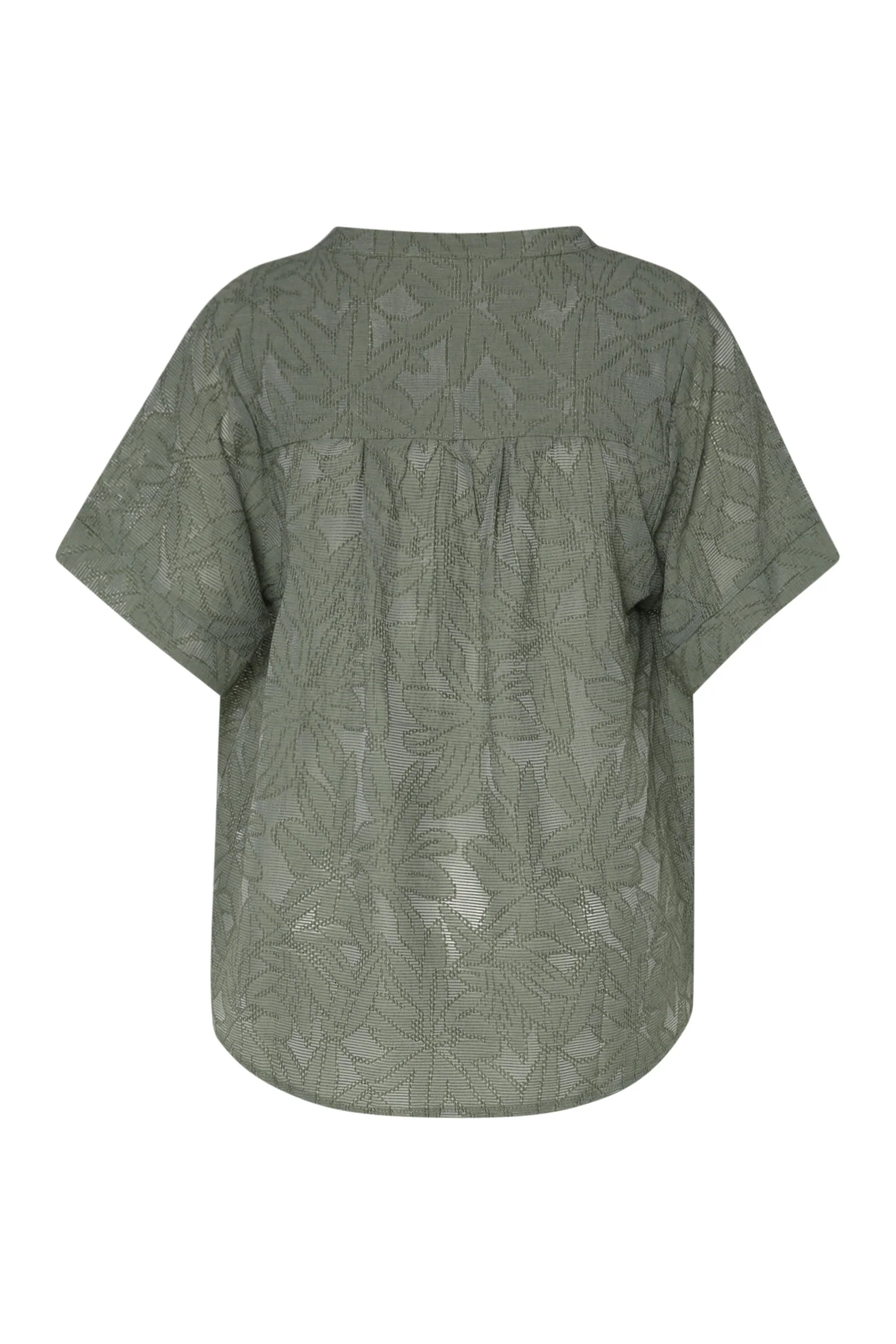 Blouse jacquard en viscose unie - Image 11