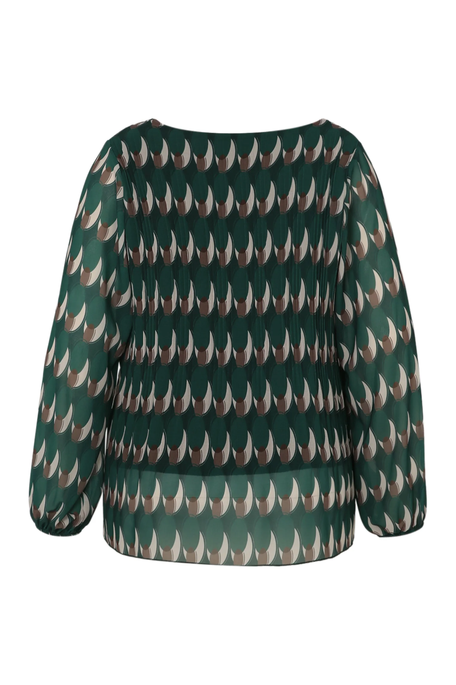 Blouse plissée imprimé graphique - Image 11