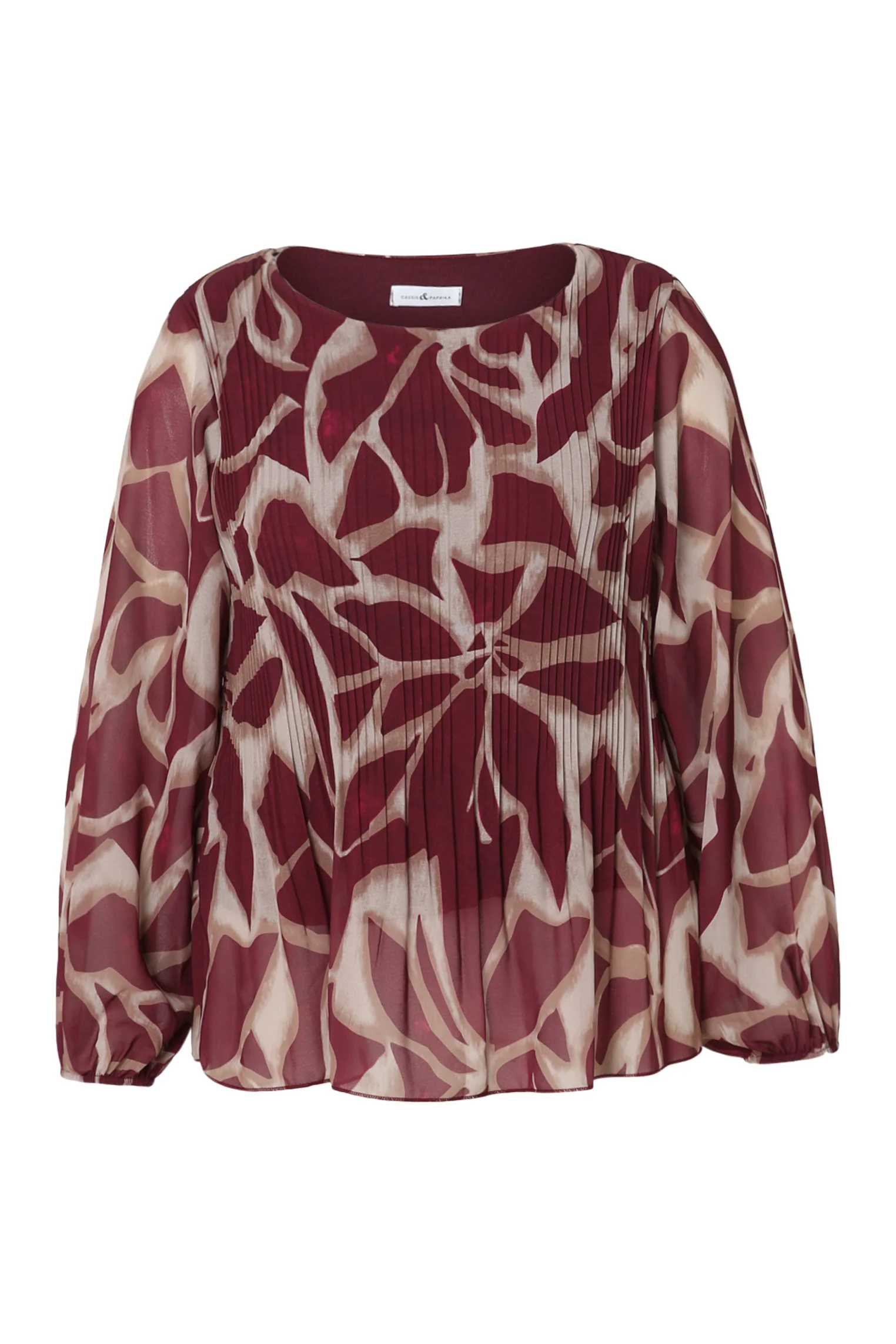 Blouse plissée imprimé graphique - Image 10