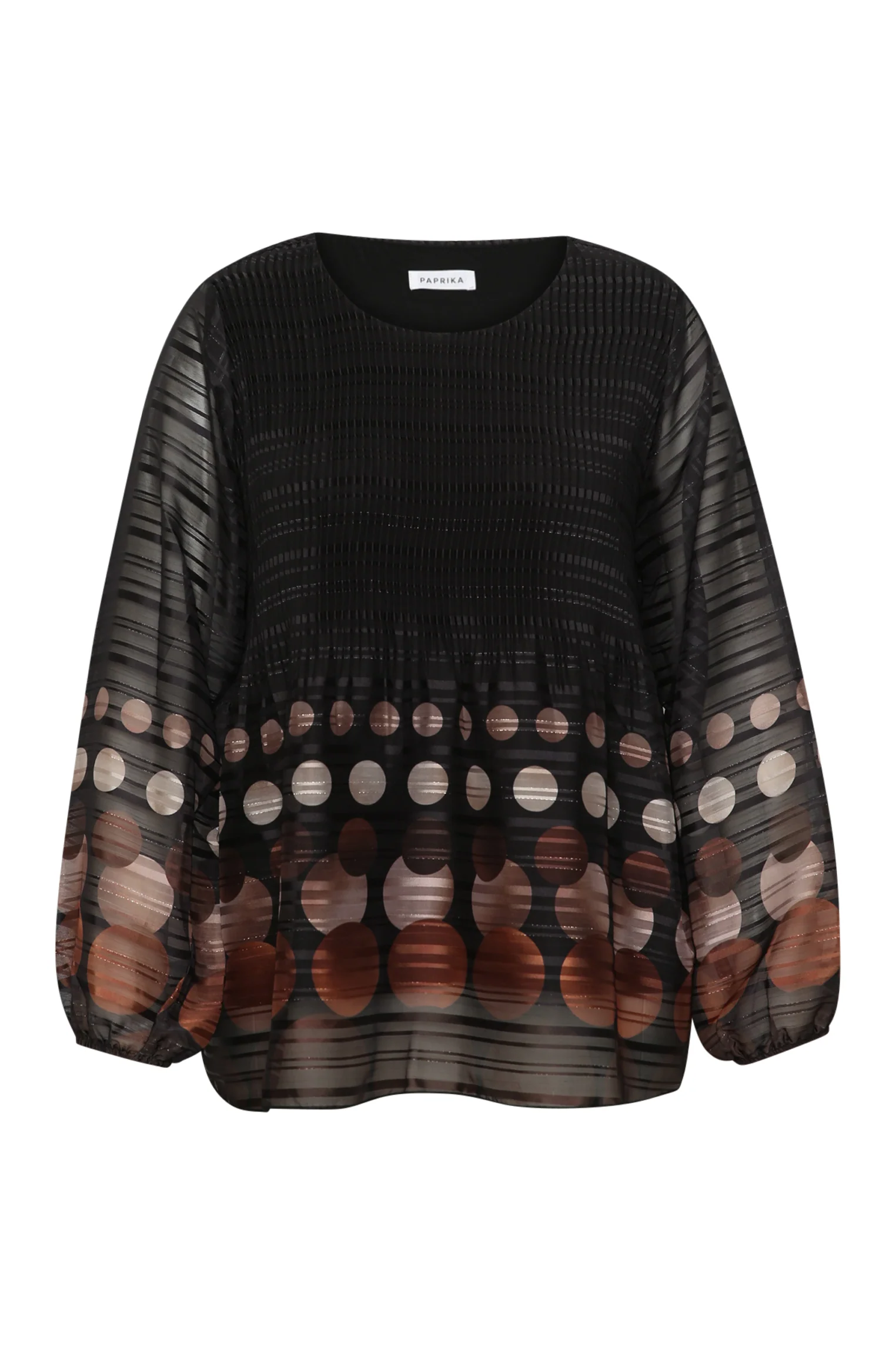 Blouse plissée imprimé ronds - Image 8