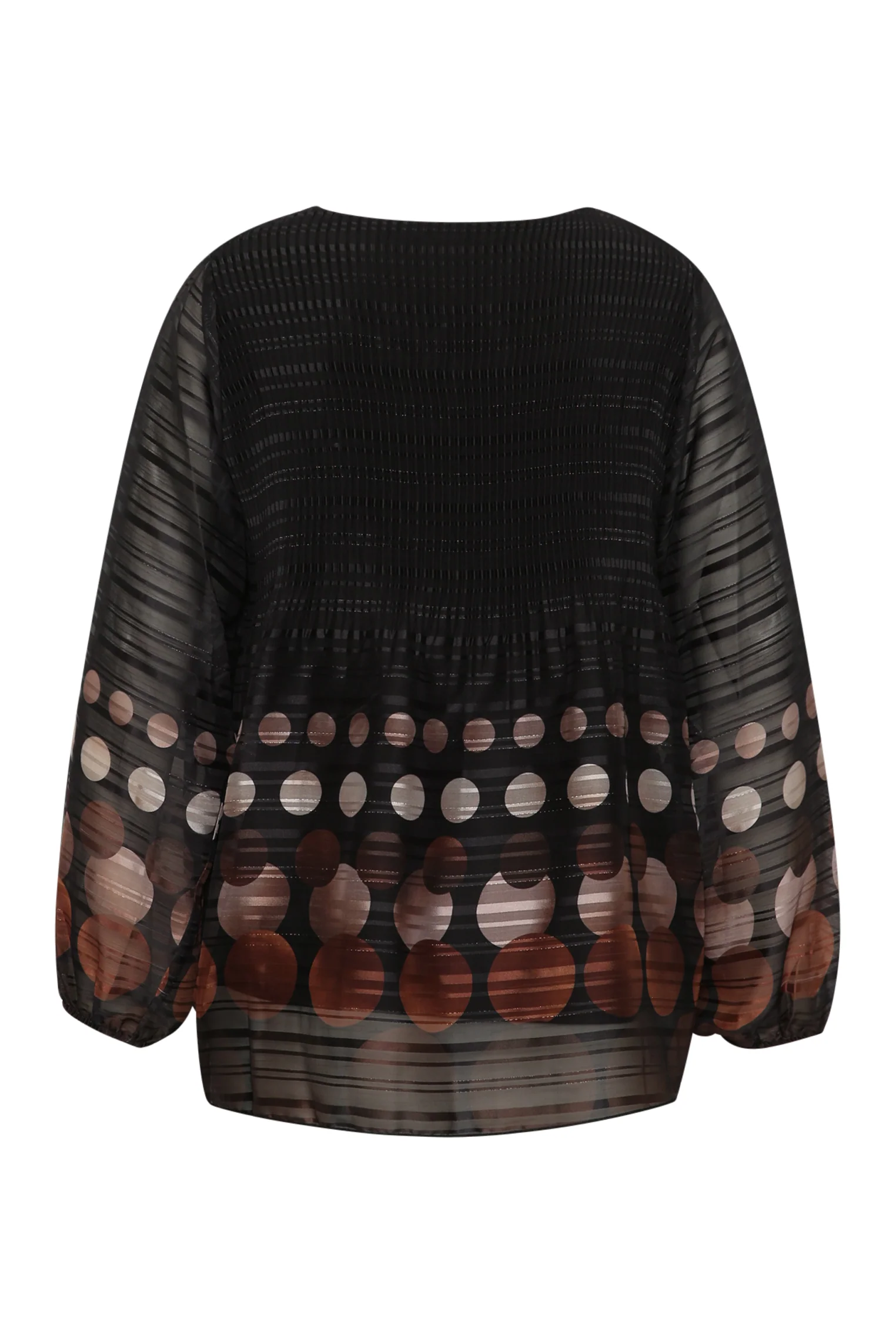 Blouse plissée imprimé ronds - Image 9