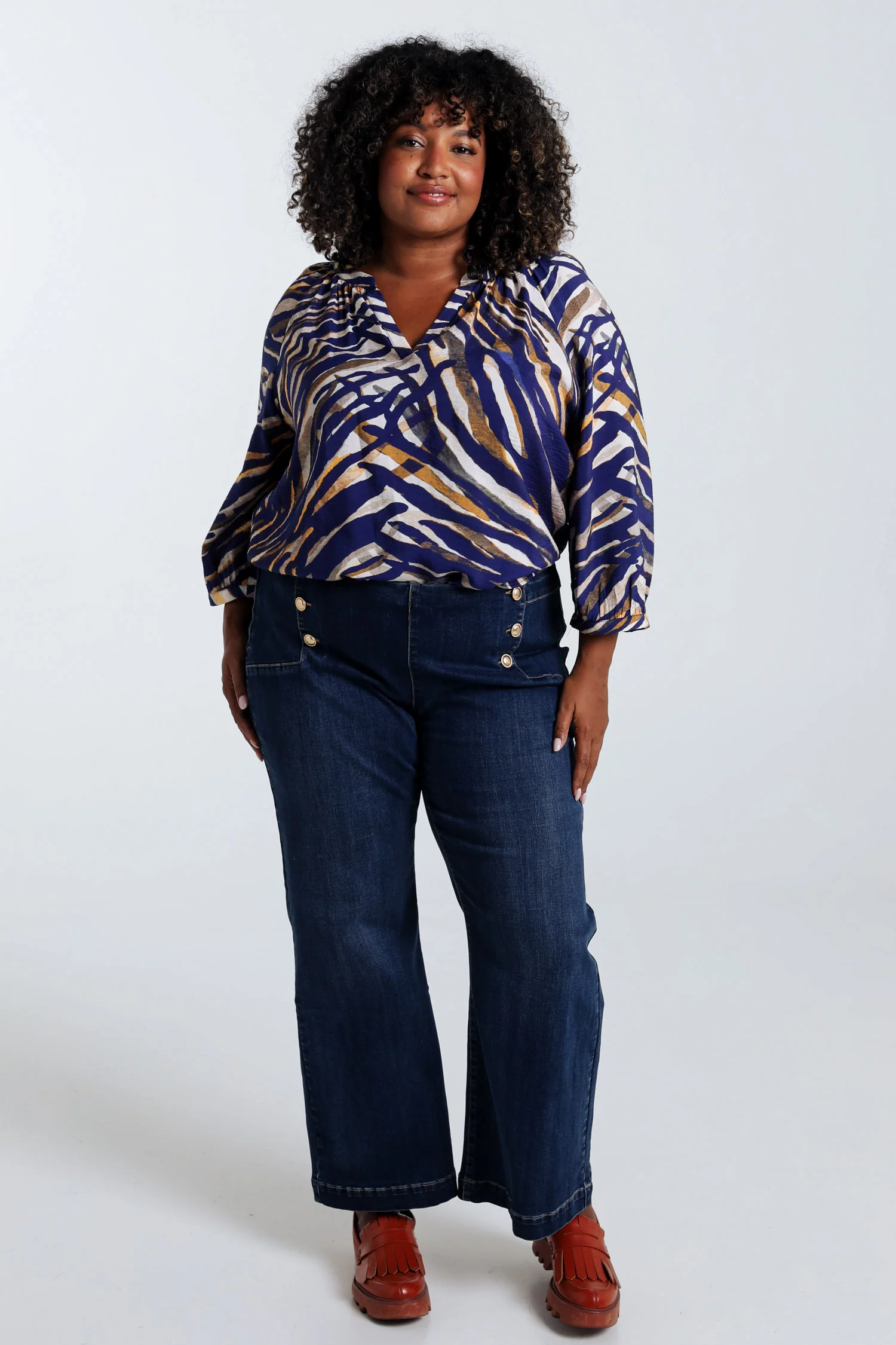 Blouse Raglan zèbre en viscose - Image 8