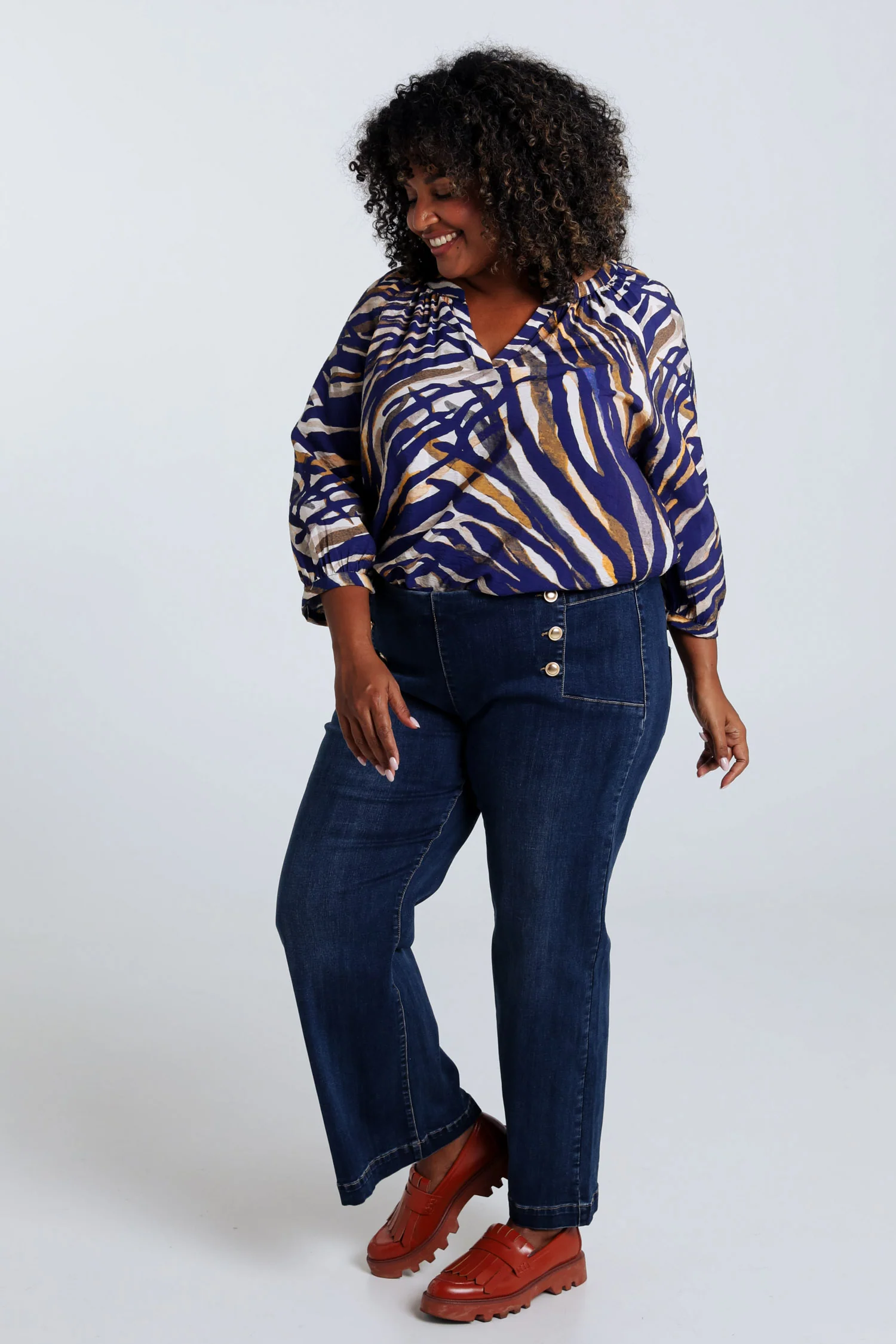 Blouse Raglan zèbre en viscose - Image 9