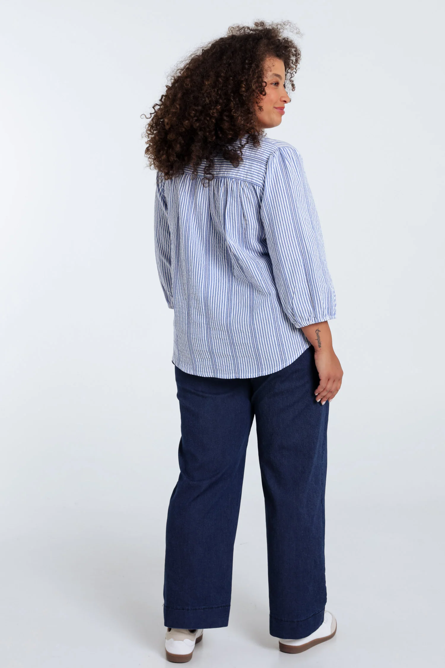 Blouse rayée en coton - Image 2