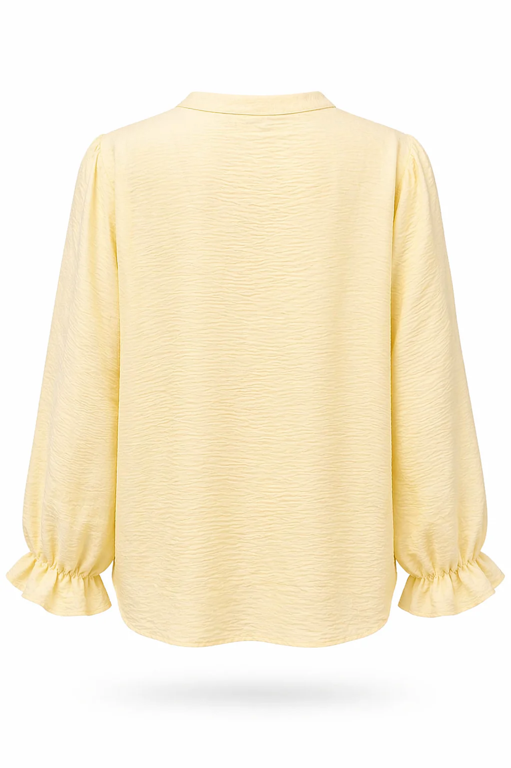 Blouse unie avec volants - Image 11