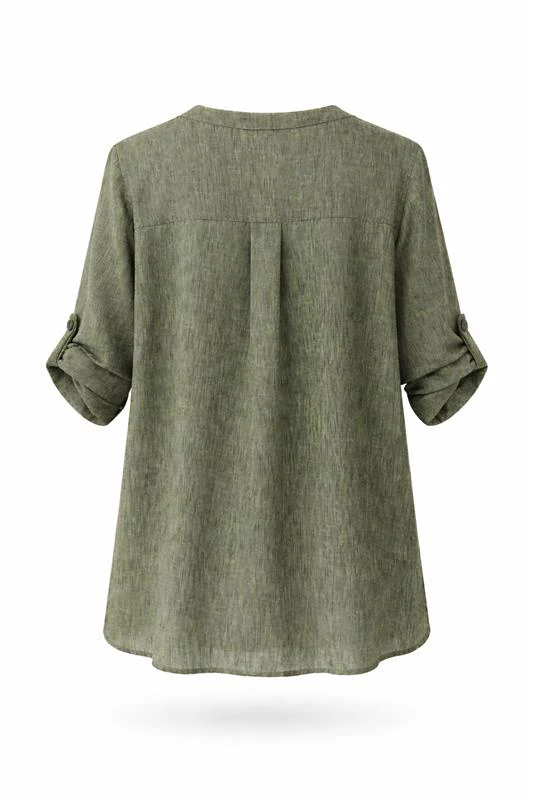 Blouse unie chinée - Image 11