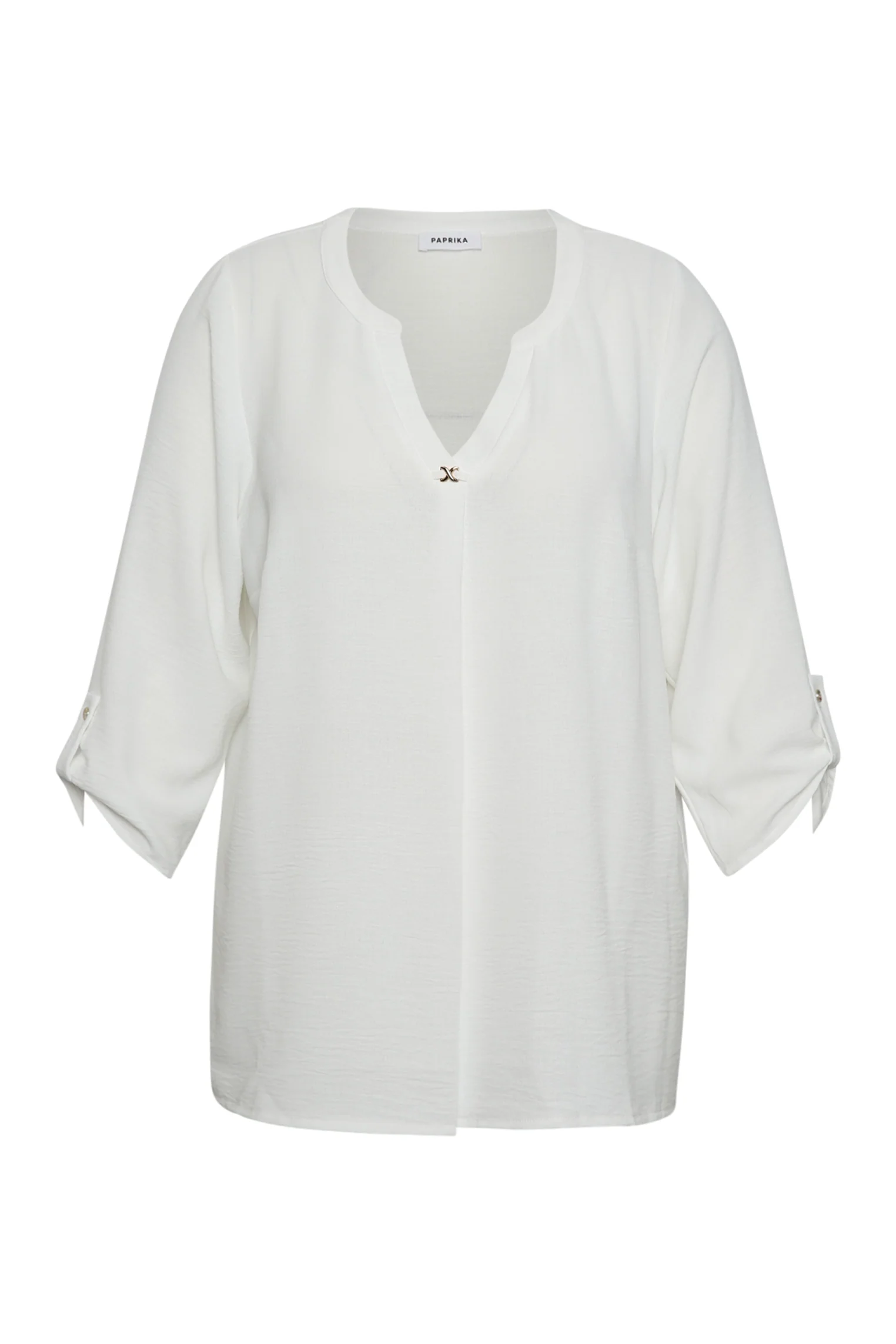 Blouse unie détail bijoux - Image 10