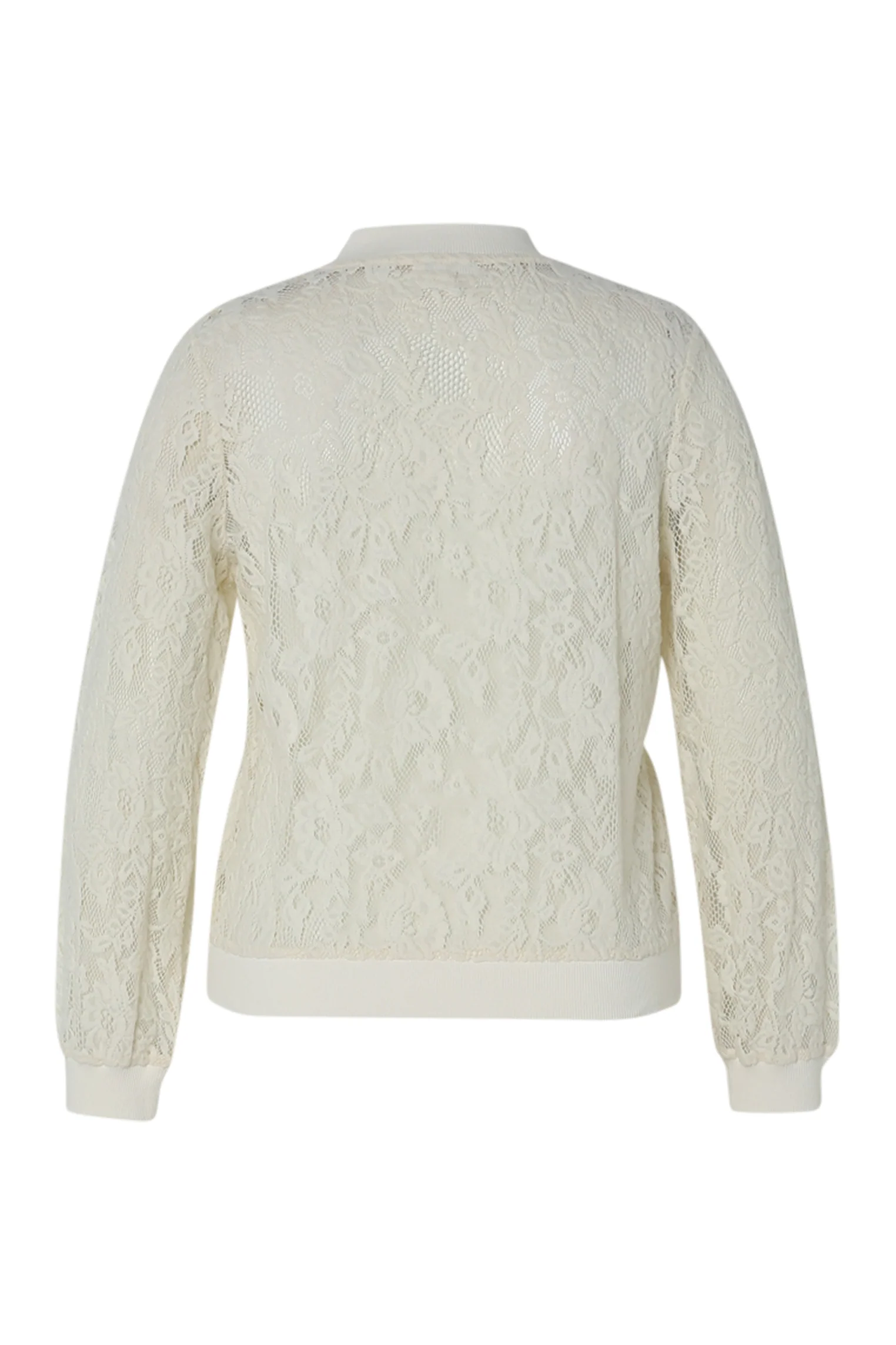 Bomber en coton maille filet fleurs - Image 11