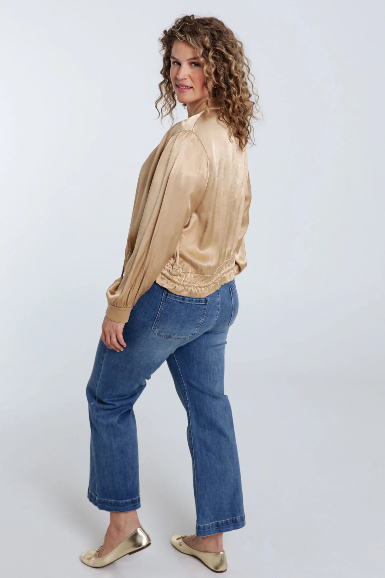 Bomber uni en viscose effet satin - Image 13