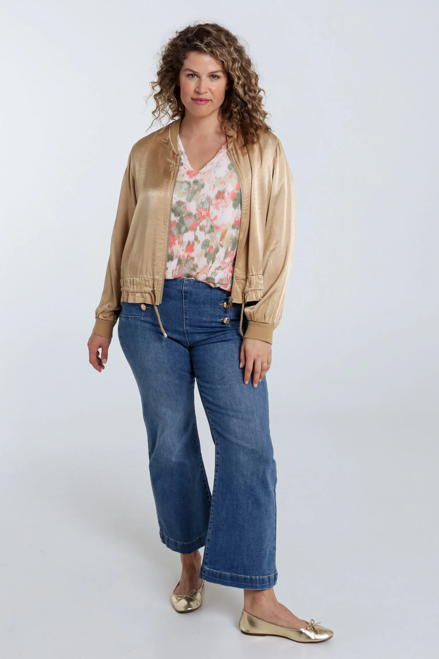 Bomber uni en viscose effet satin - Image 20