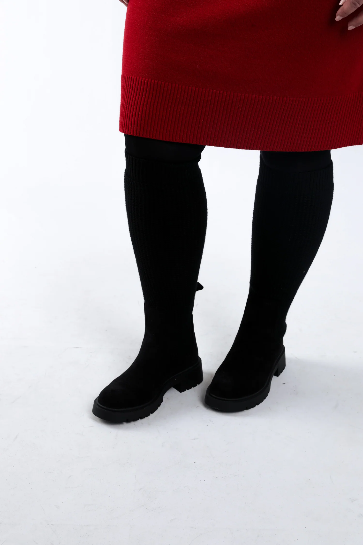 Bottes 2 en 1 en tricot