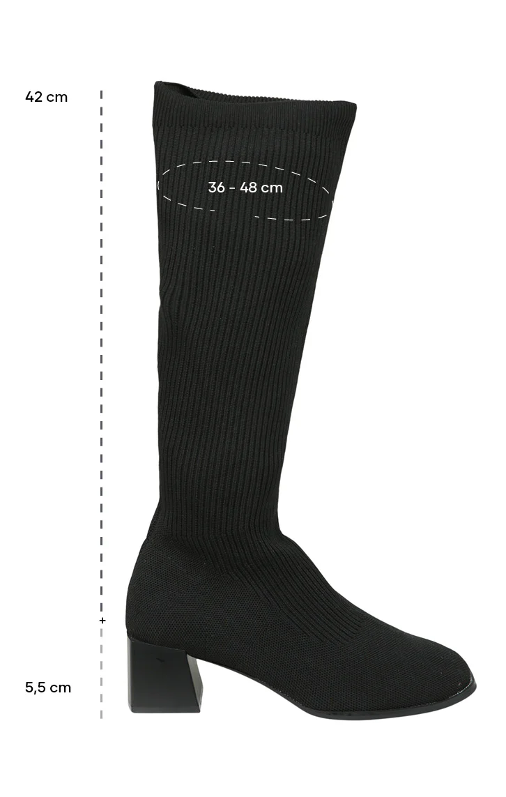 Bottes chaussettes mollets larges - Image 7