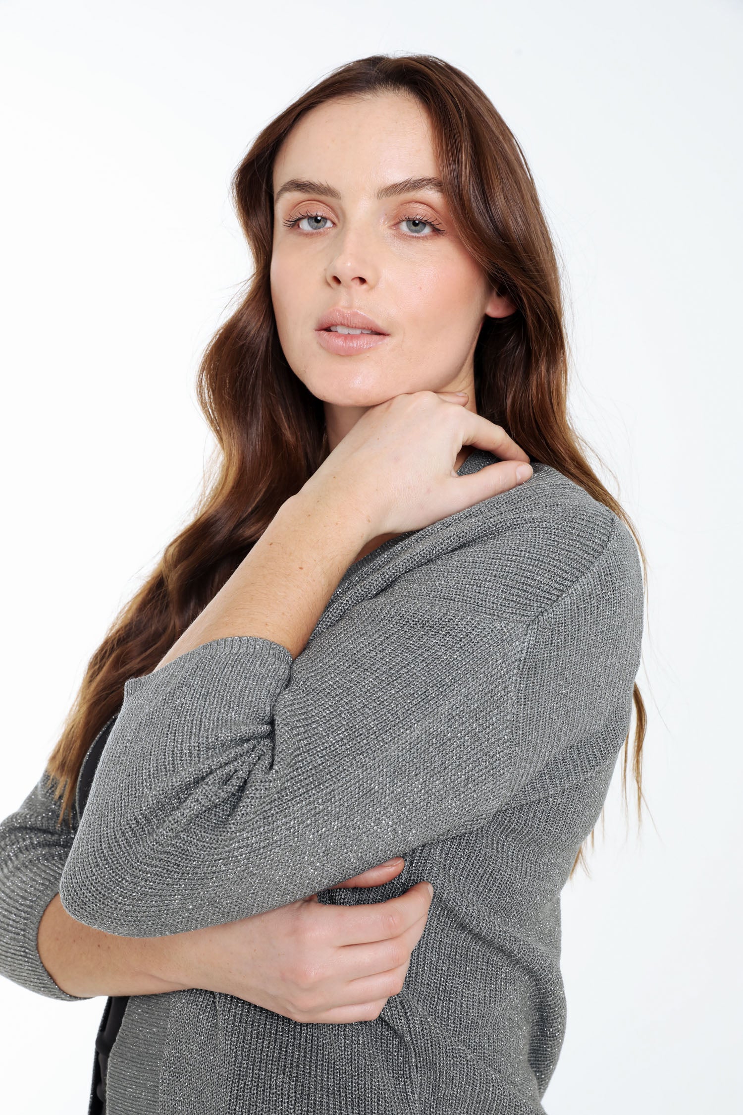 Cardigan en viscose avec lurex - Image 3