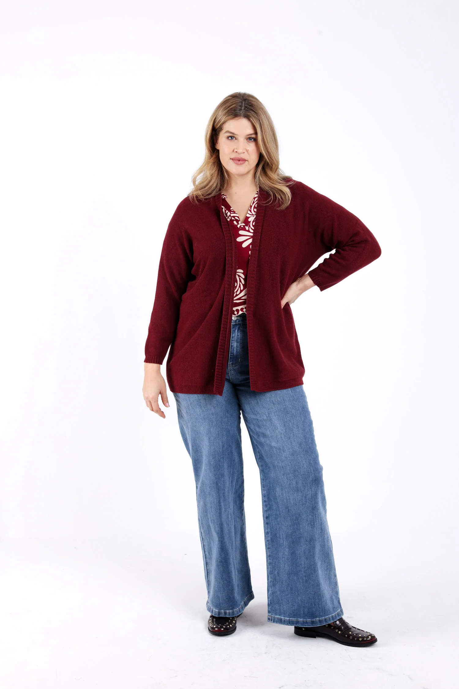 Cardigan long en viscose uni - Image 4