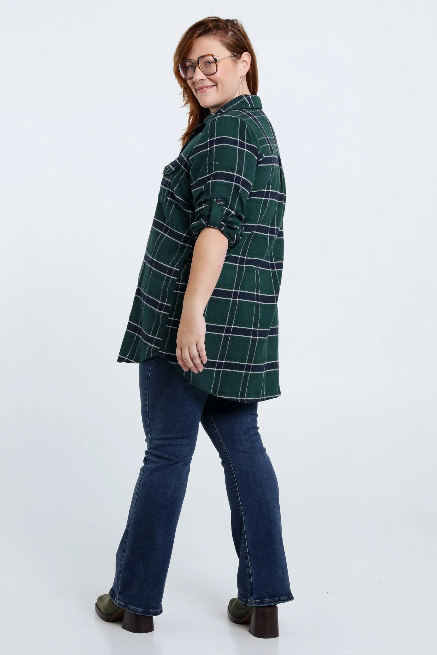 Chemise à carreaux en coton - Image 2