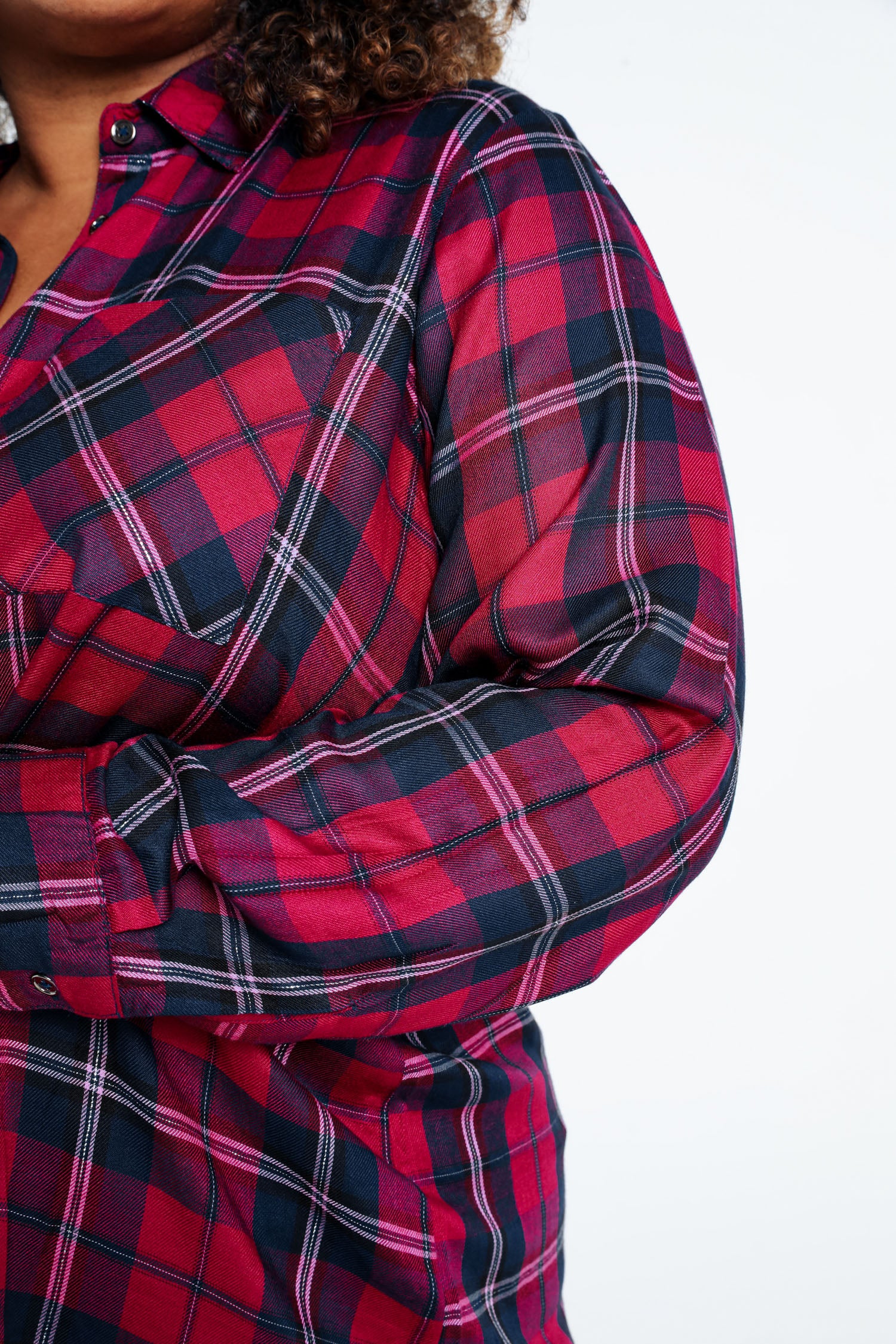 Chemise à carreaux en viscose - Image 5