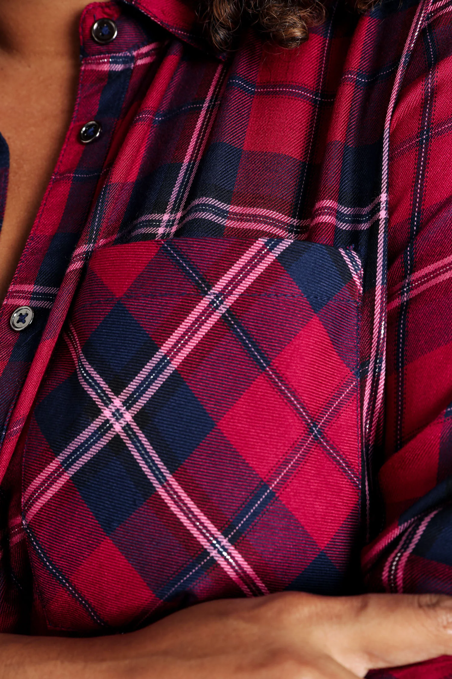 Chemise à carreaux en viscose - Image 6